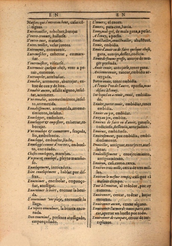 1607 - Marc Orry - Trésor des deux langues espagnole et française (Première et Seconde parties) - ÖNB Wien