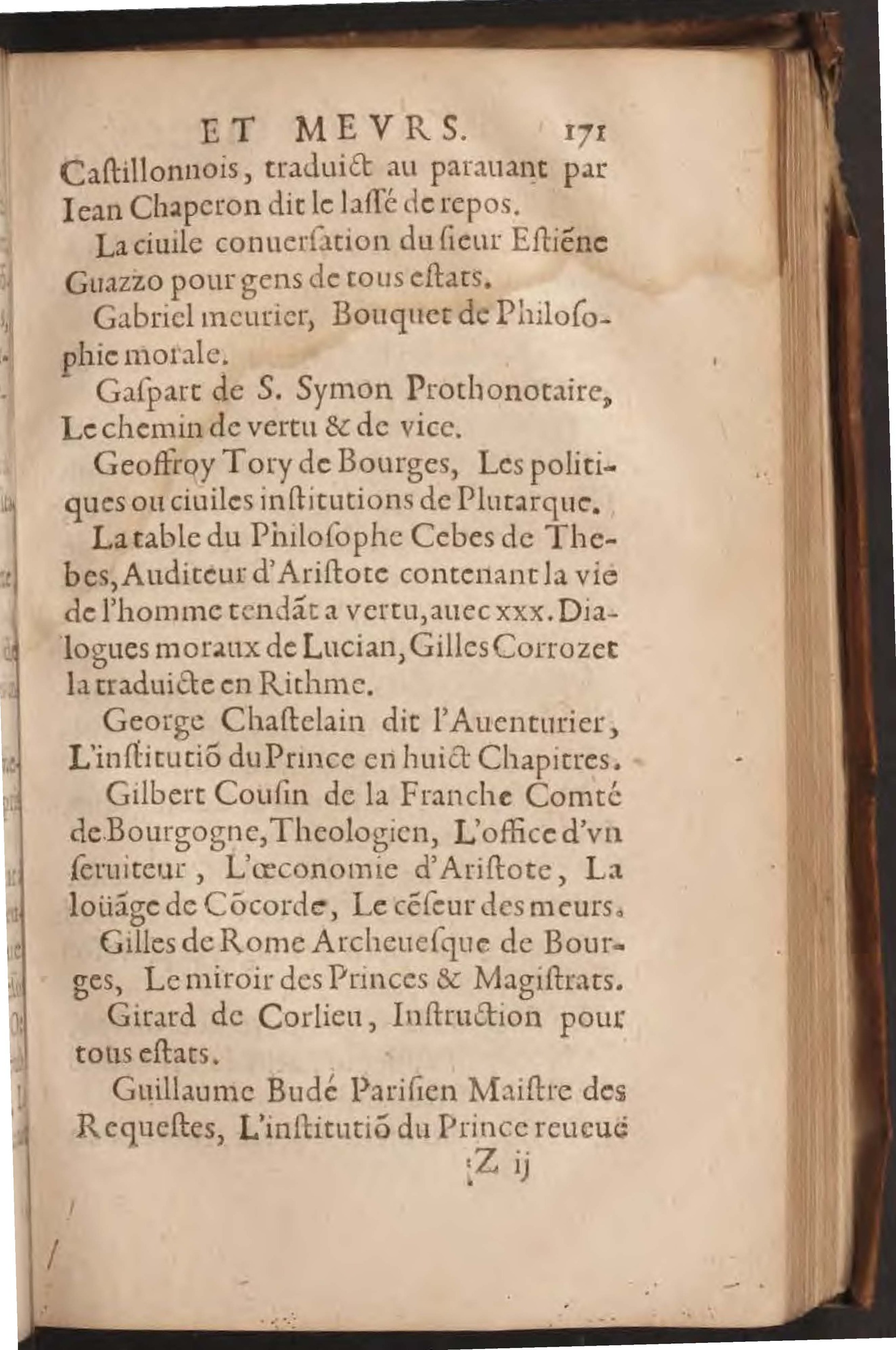 1602 - François Jacquin - Trésor des bons esprits français - BnF Arsenal