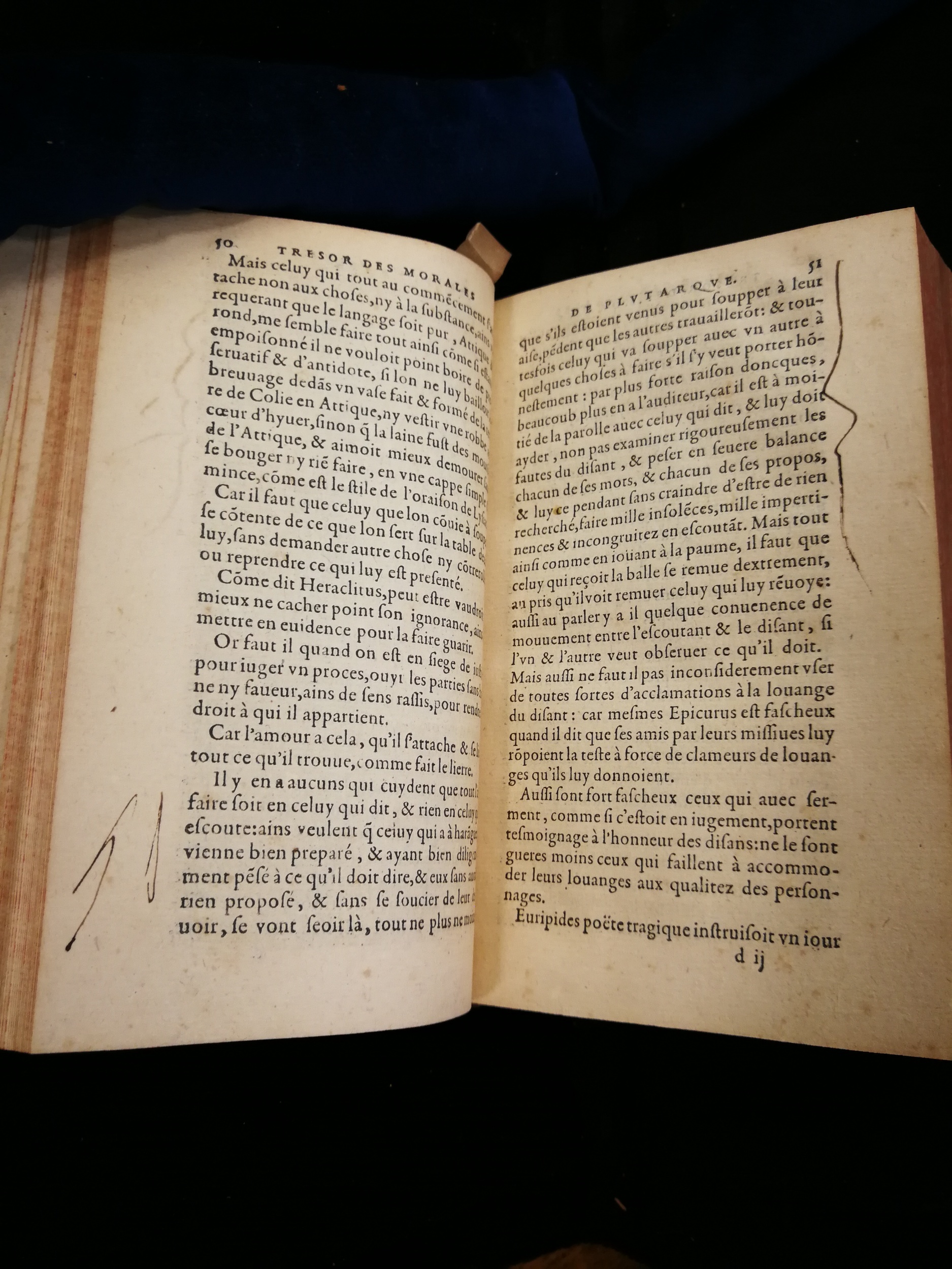 1577 - Jean Poupy - Trésor des morales de Plutarque - Les Méjanes, Aix-en-Provence