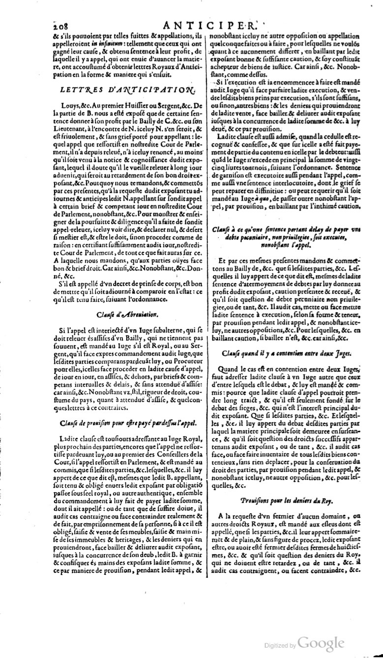 1629 - Veuve Nicolas Buon - Trésor du droit français (29620 T. 1) - BM Lyon