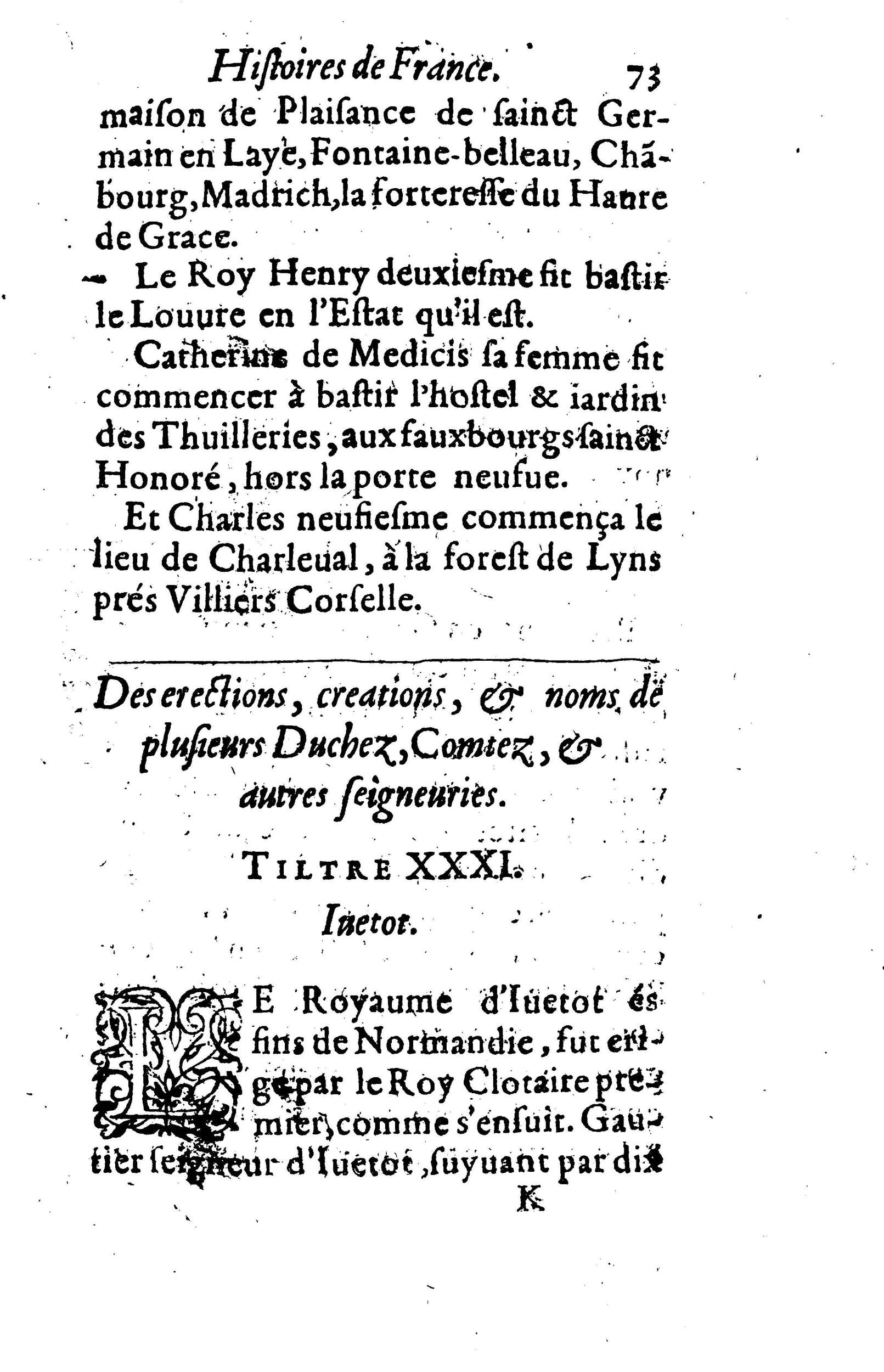 1617 - Jean Corrozet - Trésor des histoires de France - BM Lyon