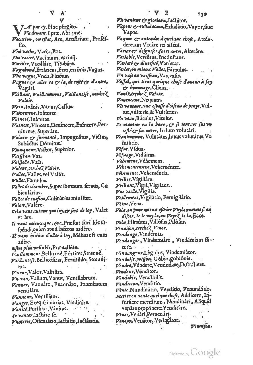 1558 - Guillaume Rouillé - Trésor des mots et traits français - BSB Munich