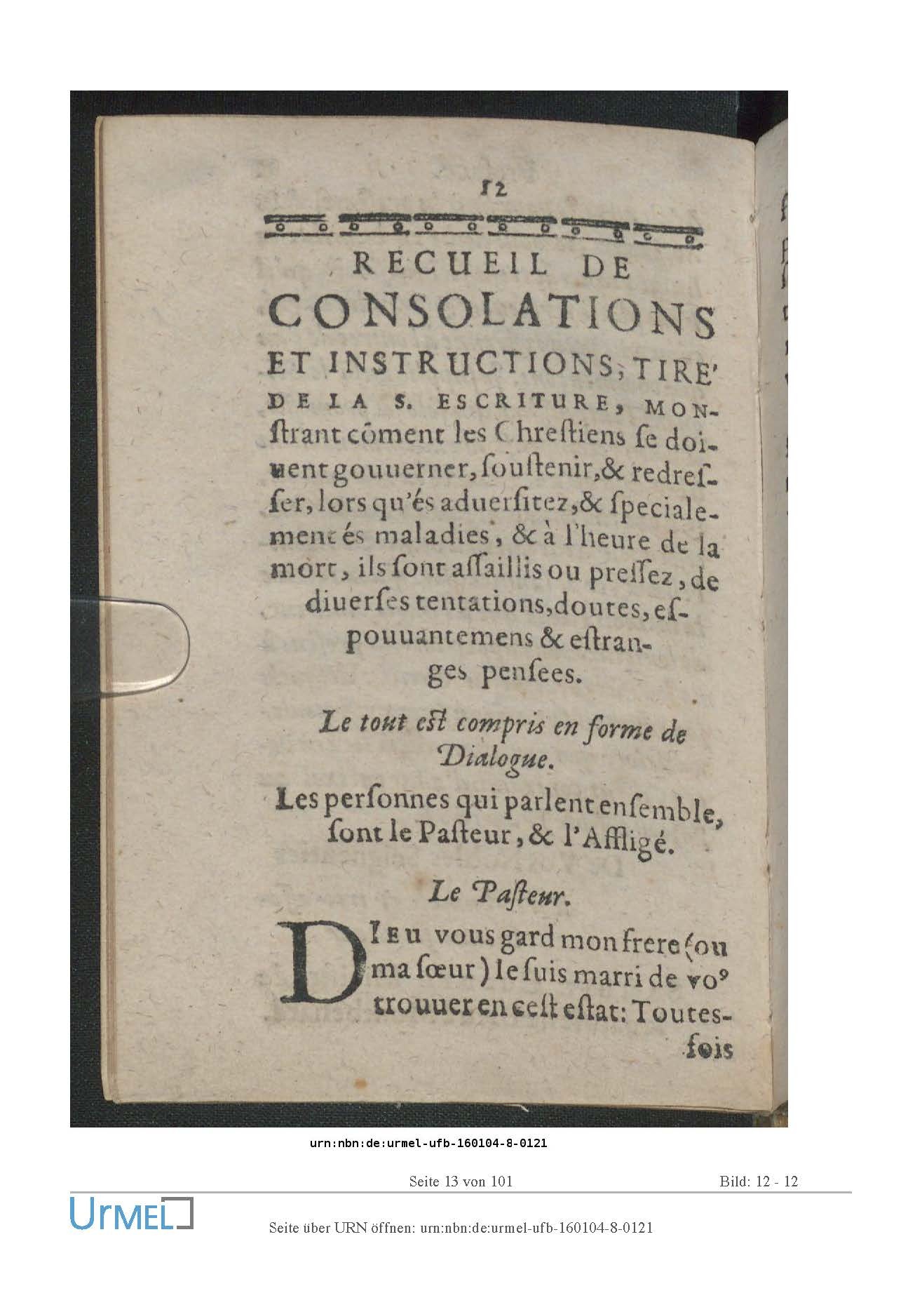 1614 - Jacques Flamand - Trésor spirituel qui contient des consolations - Universität Erfurt 1614 - Jacques Flamand - Trésor spirituel qui contient des consolations - Universität Erfurt