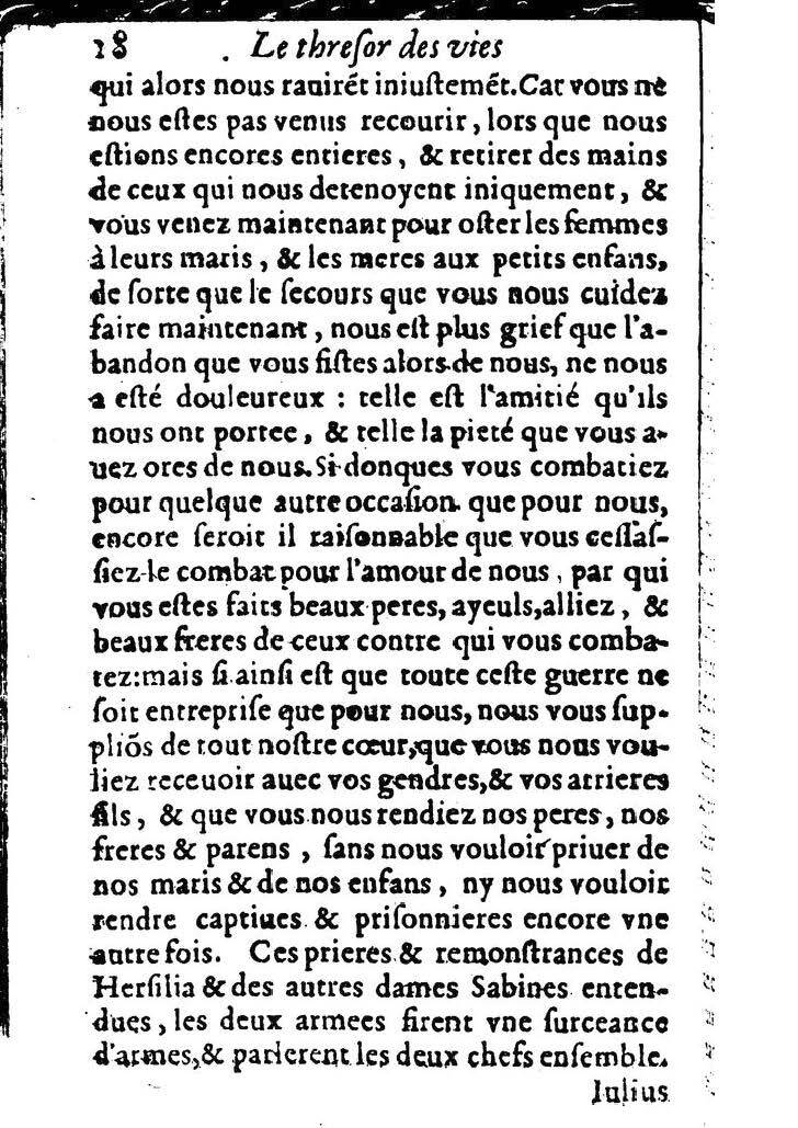 1611 - Pierre Rigaud - Trésor des vies de Plutarque - BM Lyon