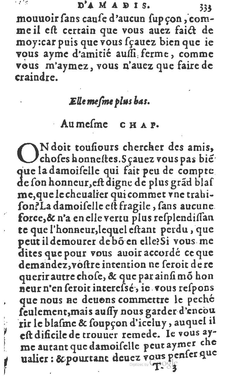 1582 - Jean Huguetan - Trésor des Amadis T. 1 - BM Lyon