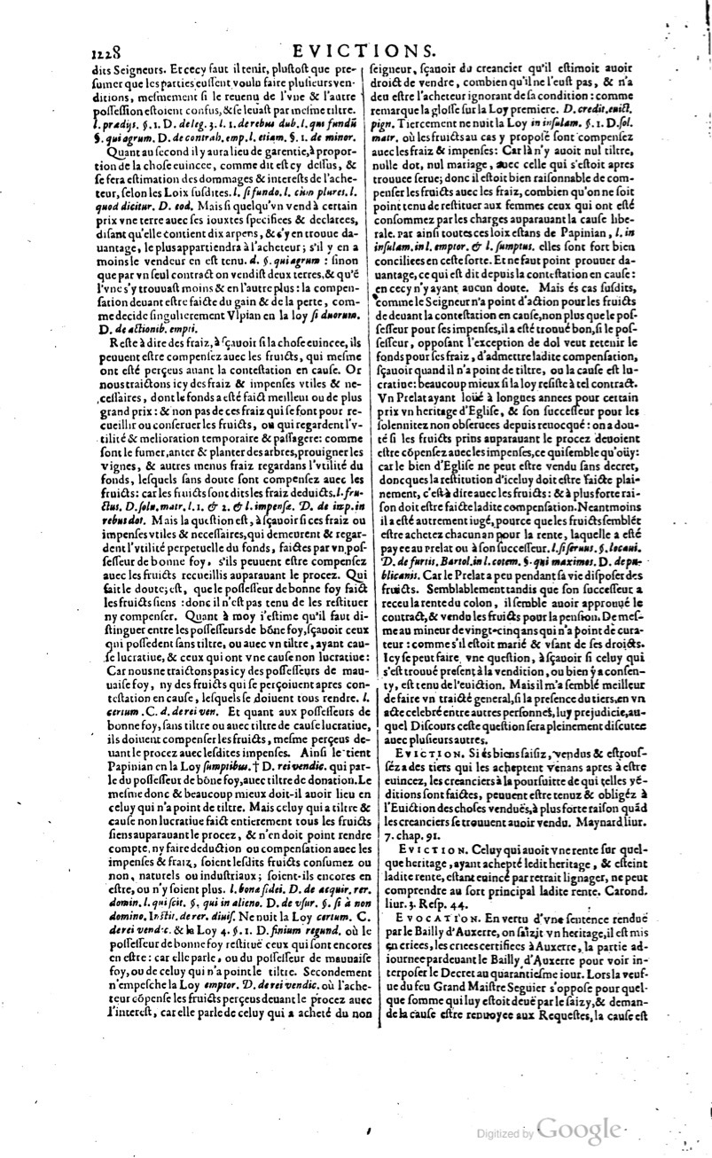 1629 - Veuve Nicolas Buon - Trésor du droit français (29620 T. 1) - BM Lyon