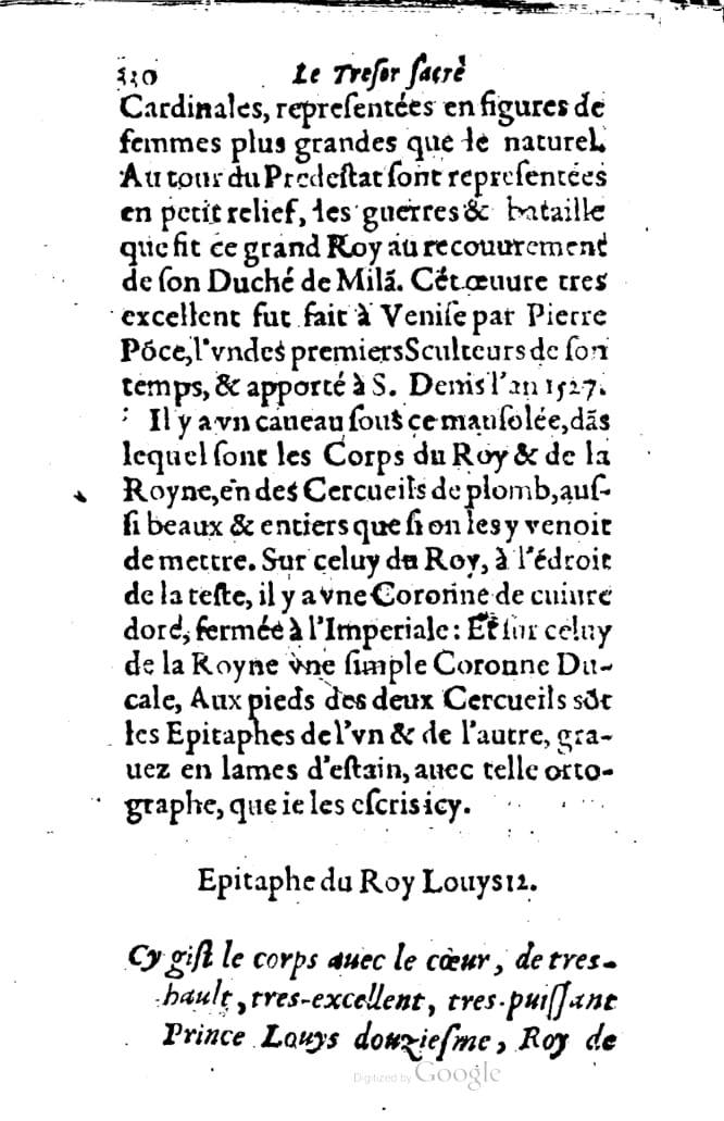 1636 - Jean Billaine - Trésor sacré ou inventaire des saintes reliques - British Library