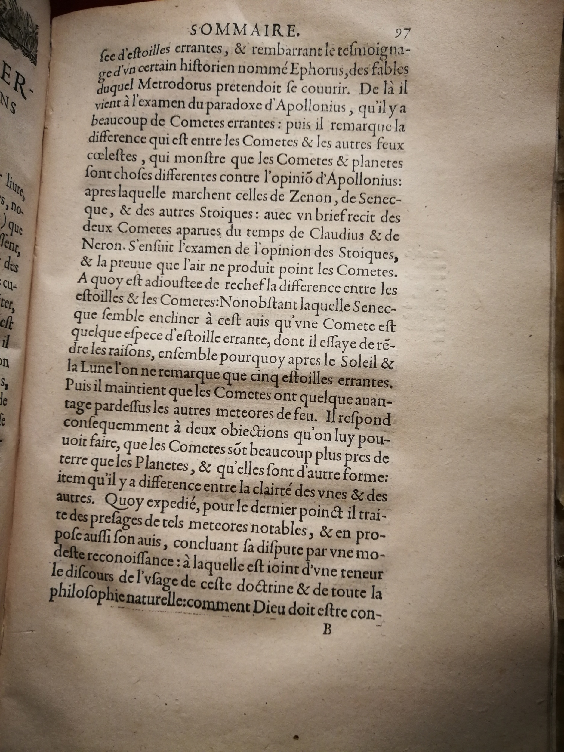 1595 - Jean Houzé - Œuvres morales et mêlées de Sénèque, Trésor de philosophie morale - T. 3 - BnF