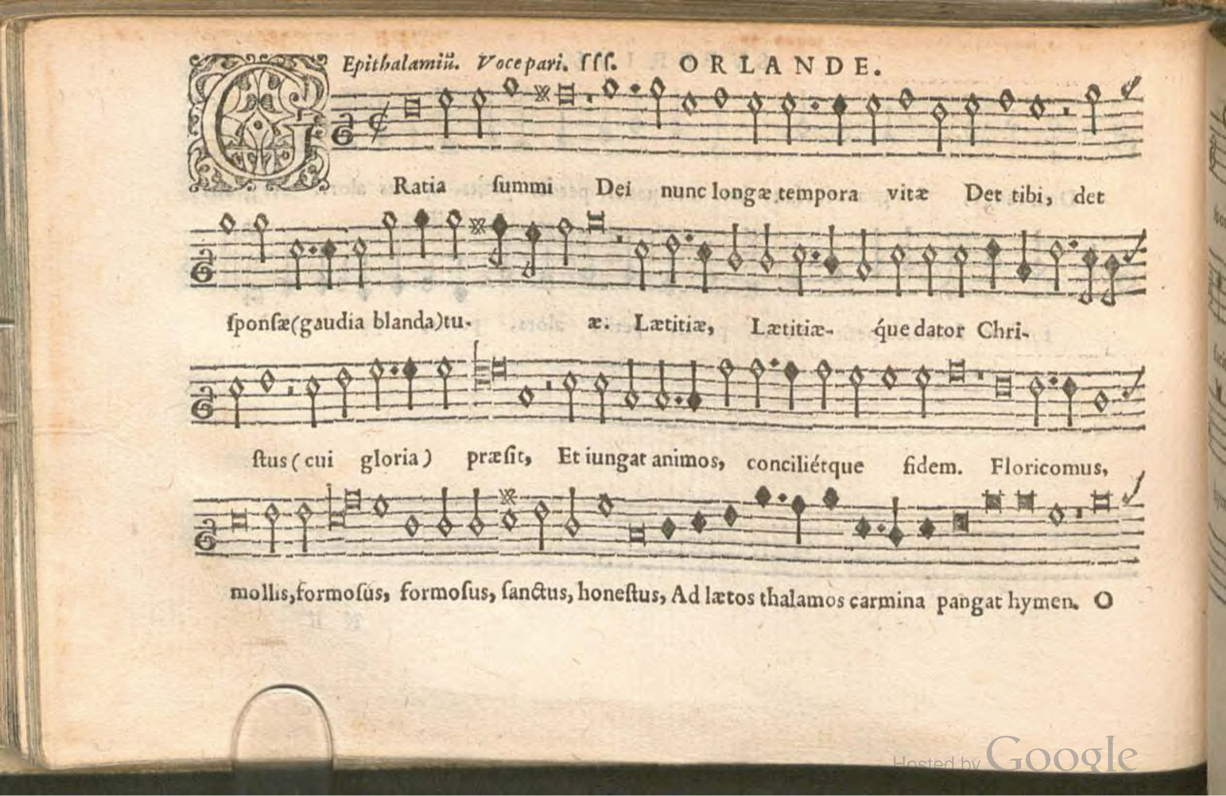 1576 - [Pierre de Saint-André] - Trésor de musique d’Orlande de Lassus Superius - BSB Munich