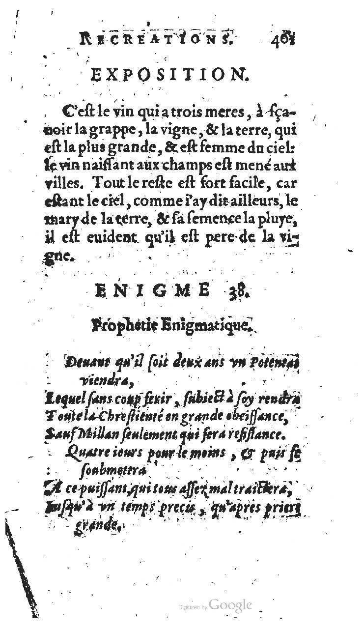 1627 - Jean Delamare - Trésor des récréations - BSB Munich