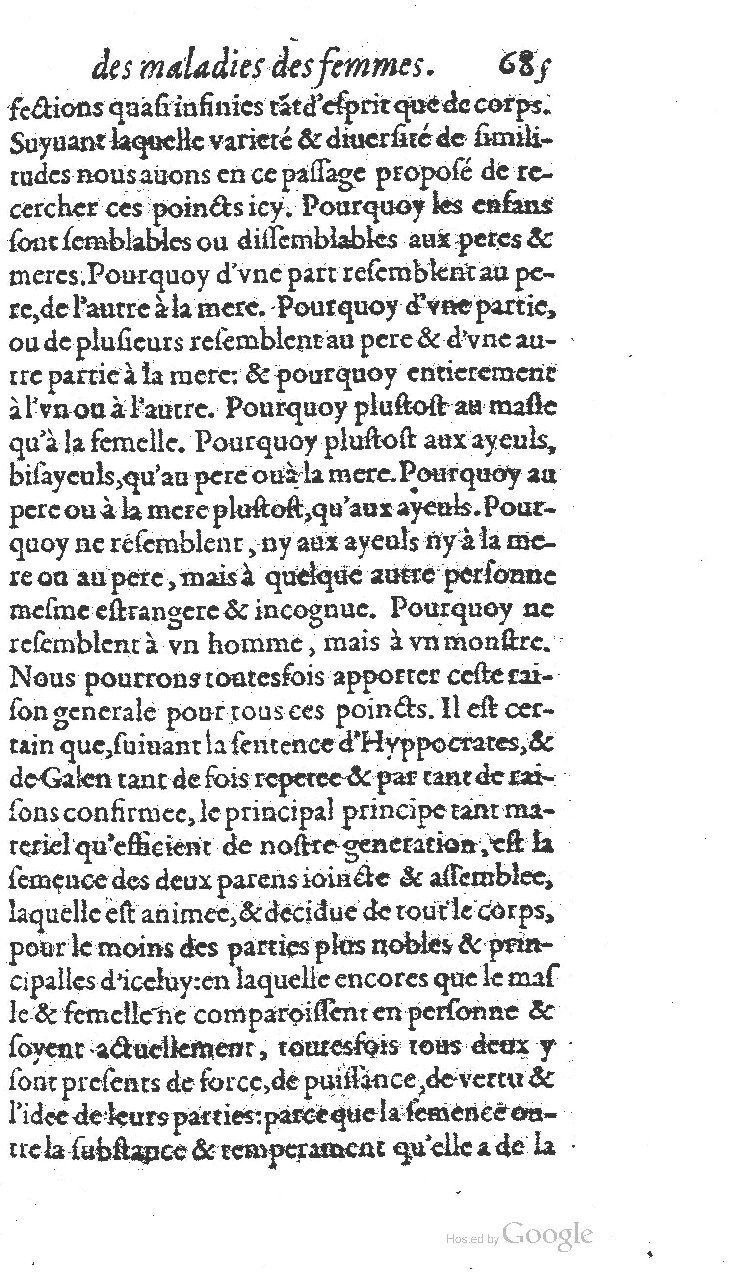 1585 - Jacques du Puis - Trésor des remèdes secrets pour les maladies des femmes - BnF