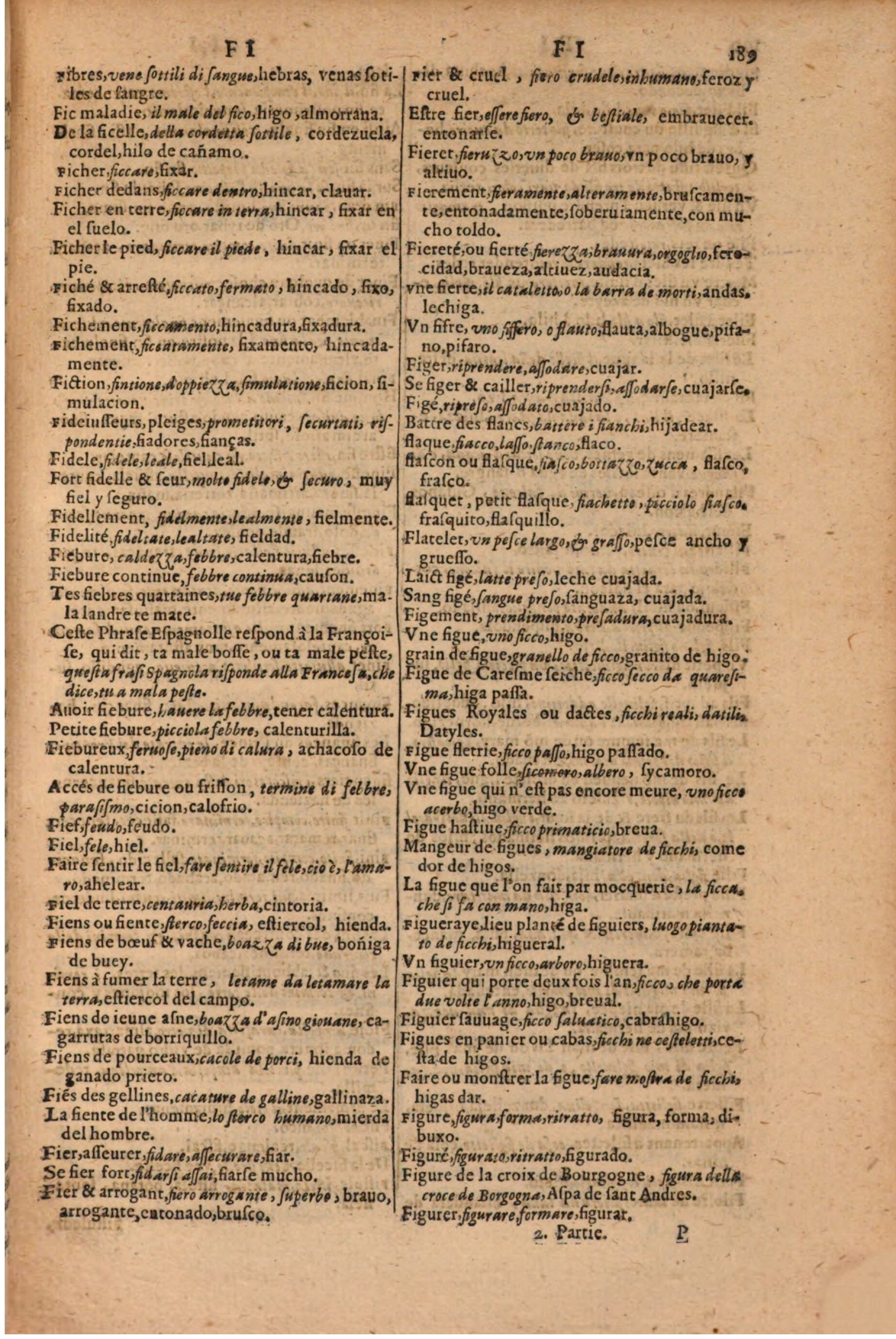 1616 - Pierre de la Rovière - Trésor des trois langues (Seconde partie) - BSB Munich