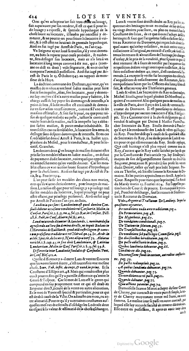 1629 - Veuve Nicolas Buon - Trésor du droit français (29620 T. 2) - BM Lyon
