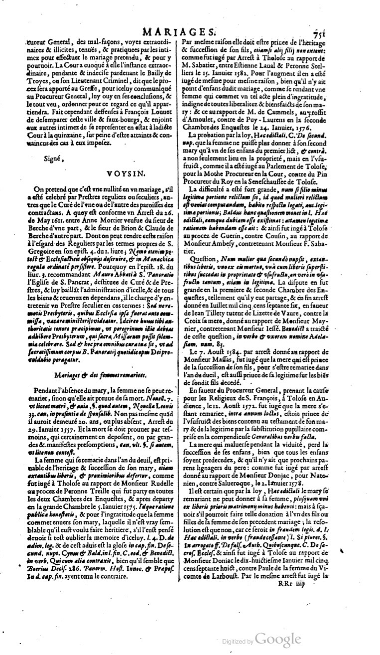 1629 - Veuve Nicolas Buon - Trésor du droit français (29620 T. 2) - BM Lyon