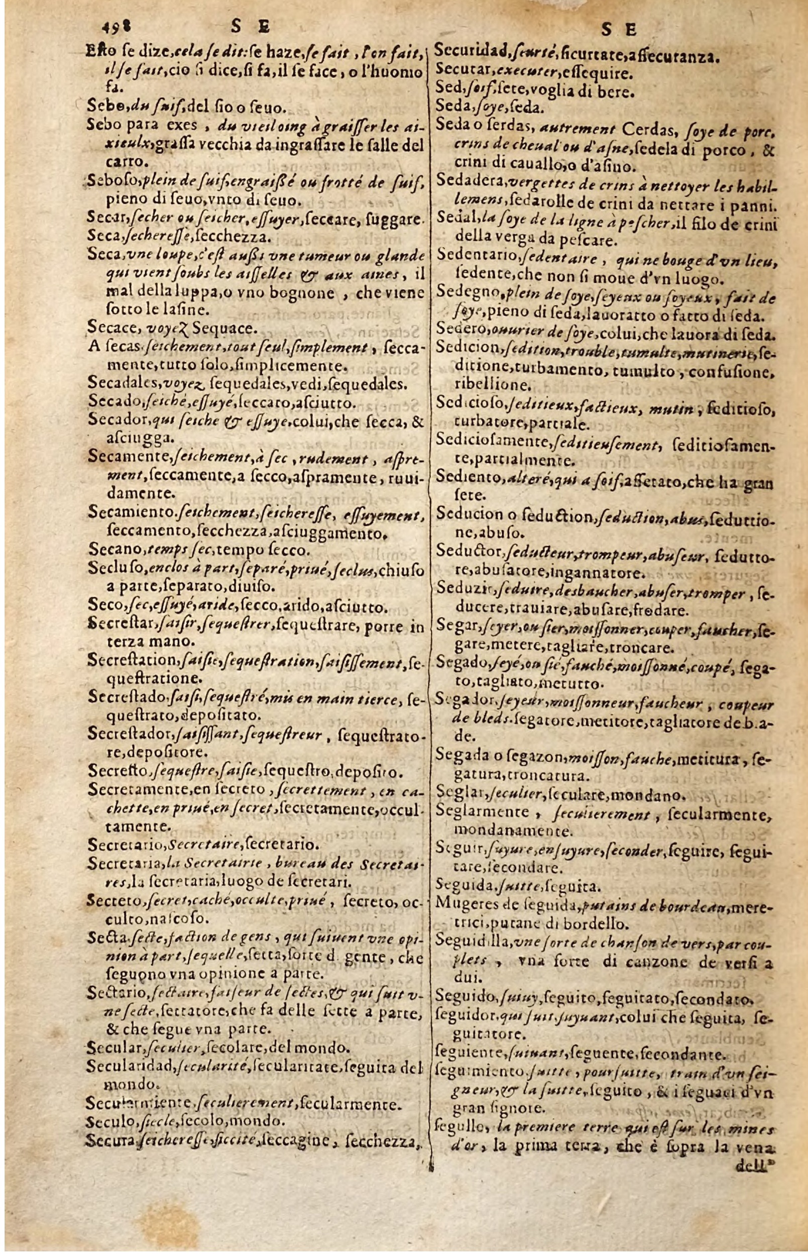 1627 - Jacques Crespin - Trésor des trois langues - Regensburg