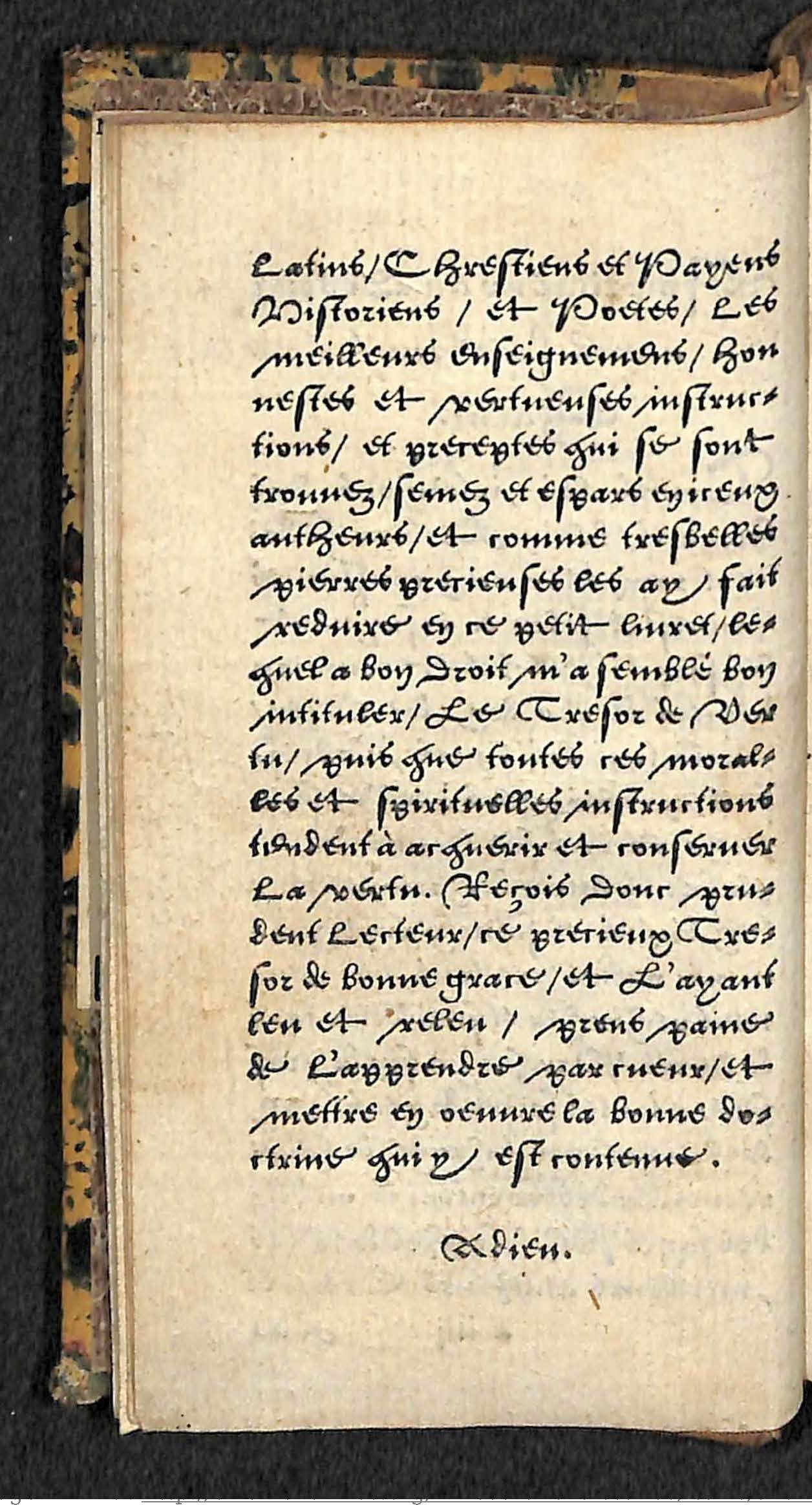 1560 - Hans de Laet - Trésor de vertu - Angers-archives