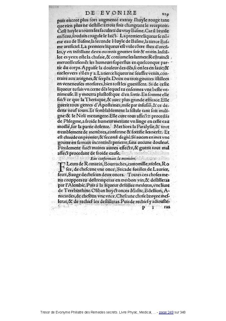 1555 - Balthazar Arnoullet - Trésor d’Évonyme Philiatre - Université Paris Cité