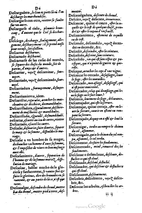1621 - Adrian Tiffaine - Trésor des deux langues espagnole et française - BM Lyon