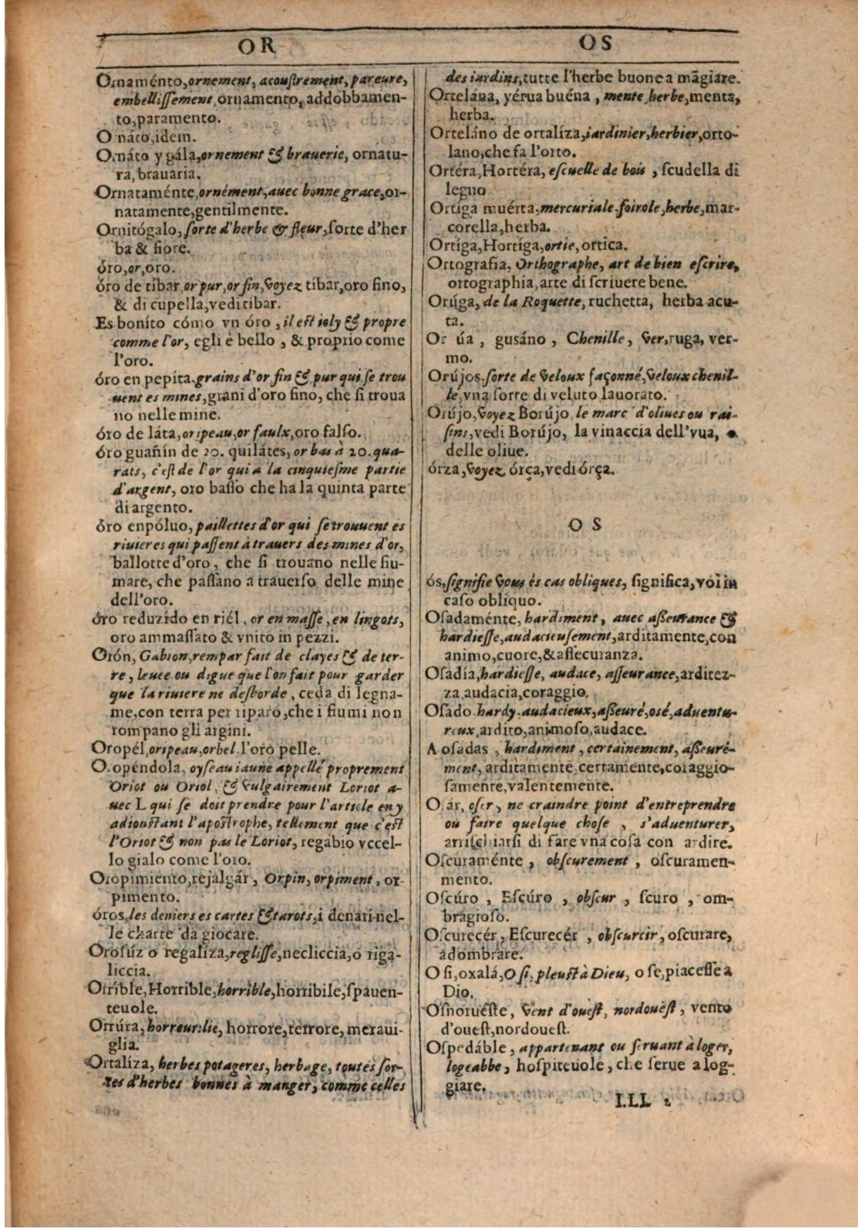 1609 - Philippe Albert et Alexandre Pernet - Trésor des trois langues française, italienne et espagnole (Première partie) - BSB Munich 1609 - Philippe Albert et Alexandre Pernet - Trésor des trois langues française, italienne et espagnole (Première partie) - BSB Munich