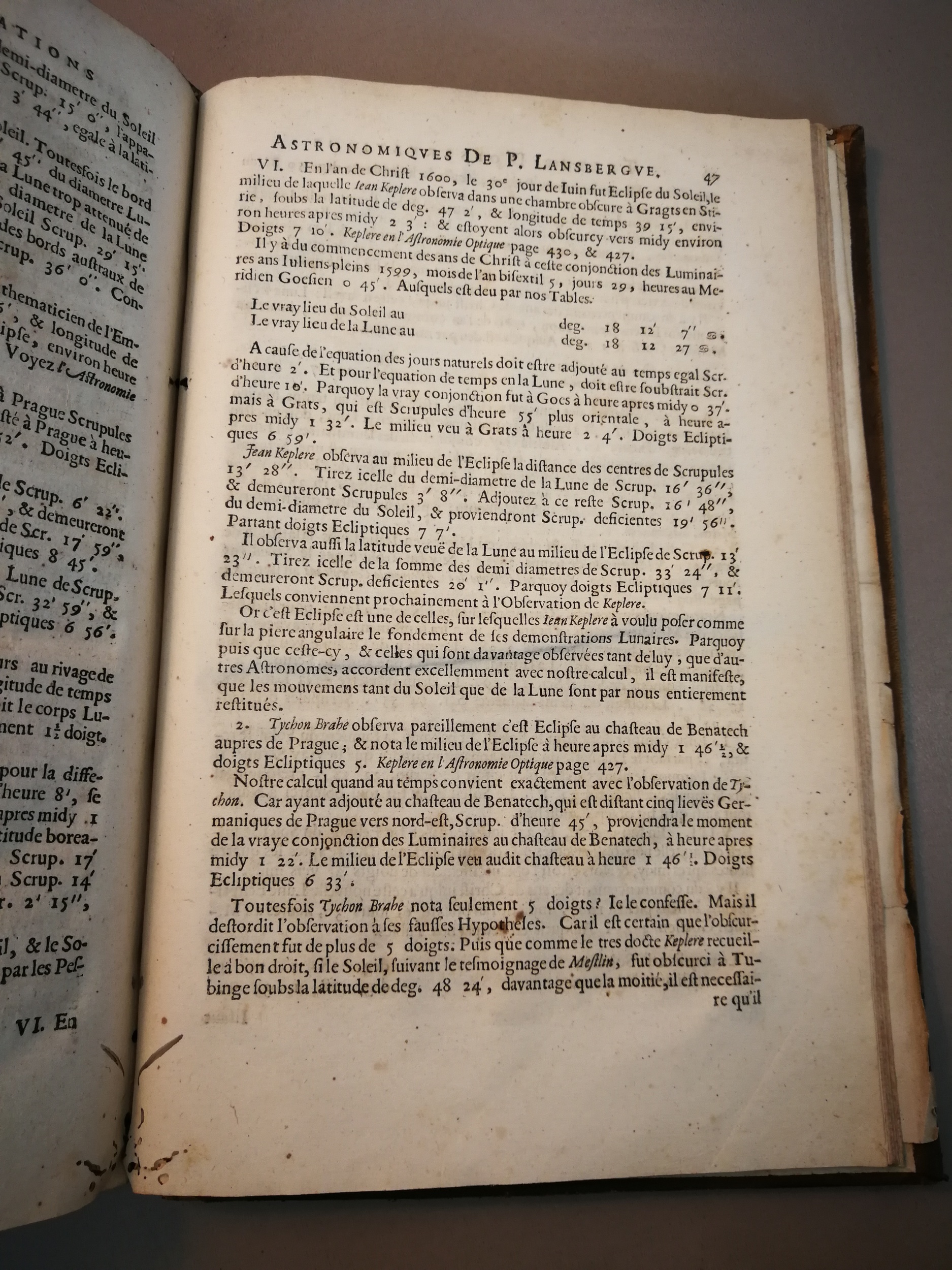 1633 - Zacharie Roman - Trésor d’observations astronomiques - BM Marseille