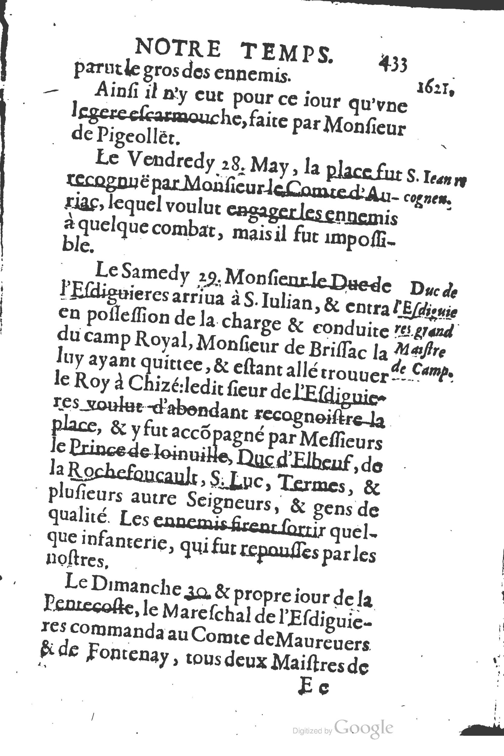 1626 - Joseph Bouillerot - Trésor de l’histoire générale de notre temps - BSB Munich