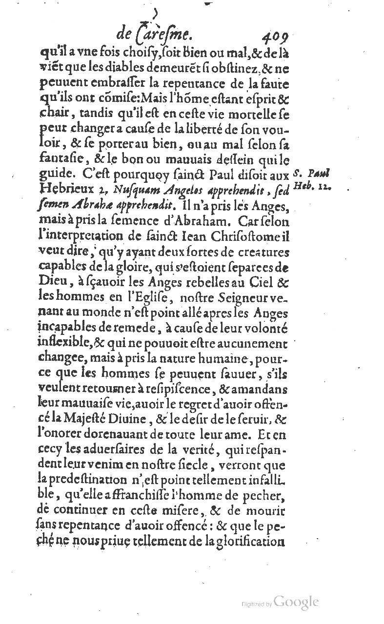 1607 - Nicolas Du Fossé - Trésor quadragésimal - T 01 - BM Lyon