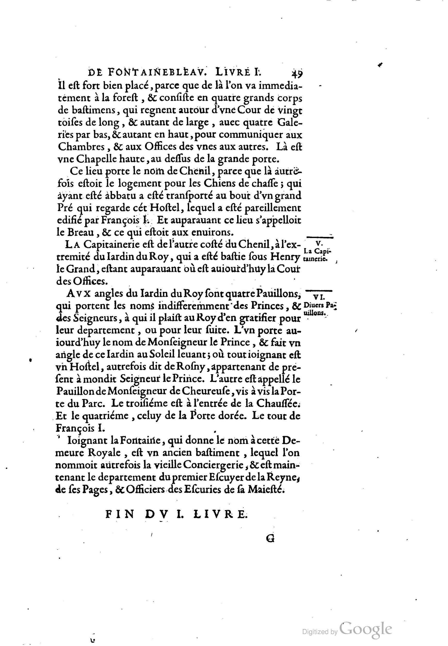 1642 - Sébastien Cramoisy - Trésor des merveilles de la maison royale de Fontainebleau - BM Lyon