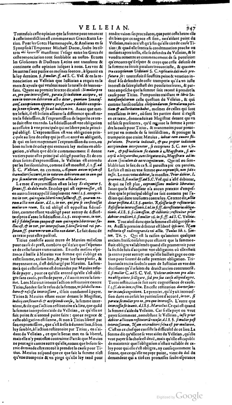 1629 - Veuve Nicolas Buon - Trésor du droit français (21754 T. 3) - BM Lyon