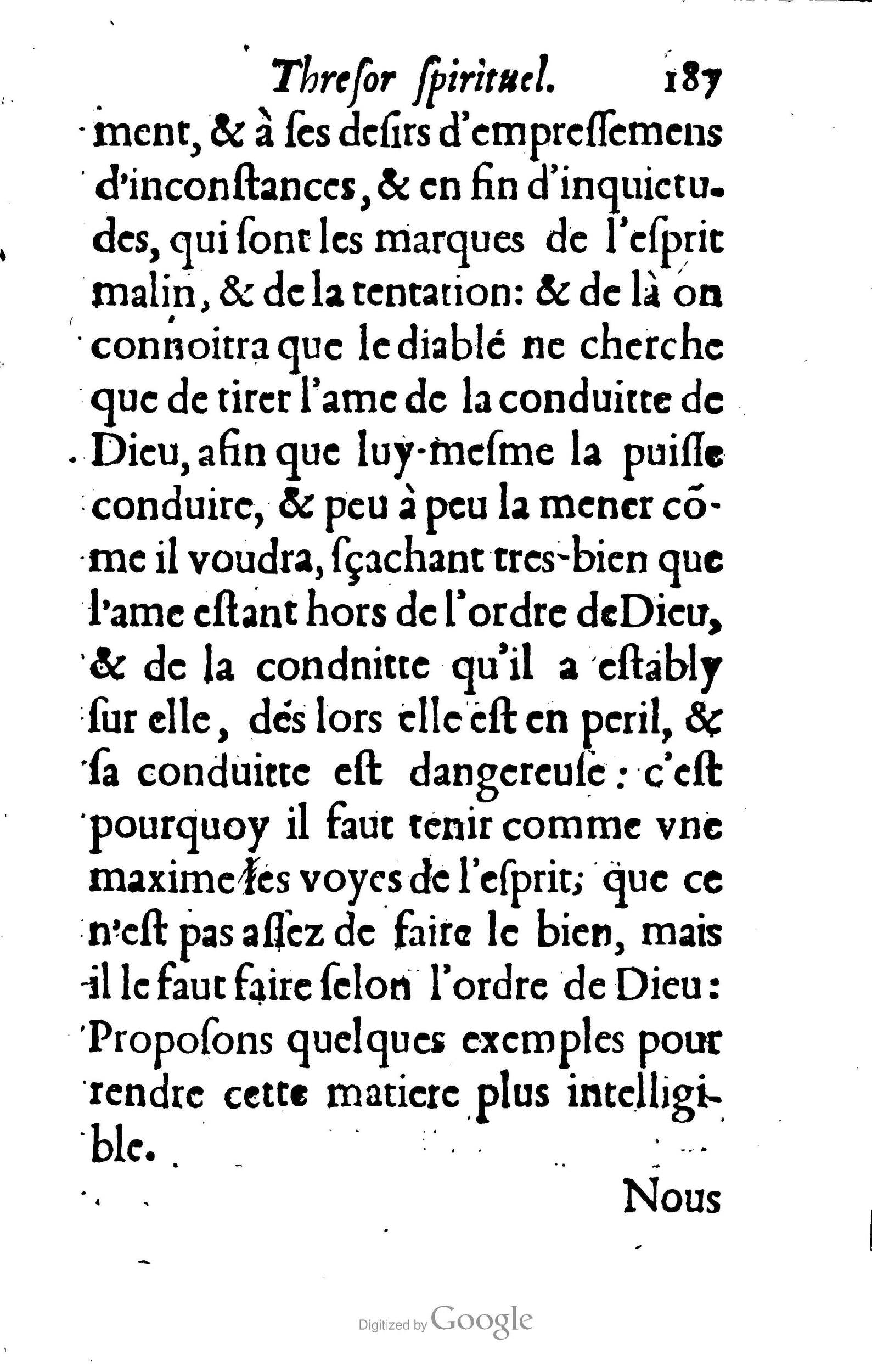 1633 - François Waudré - Trésor spirituel contenant les excellences du christianisme - BM Lyon