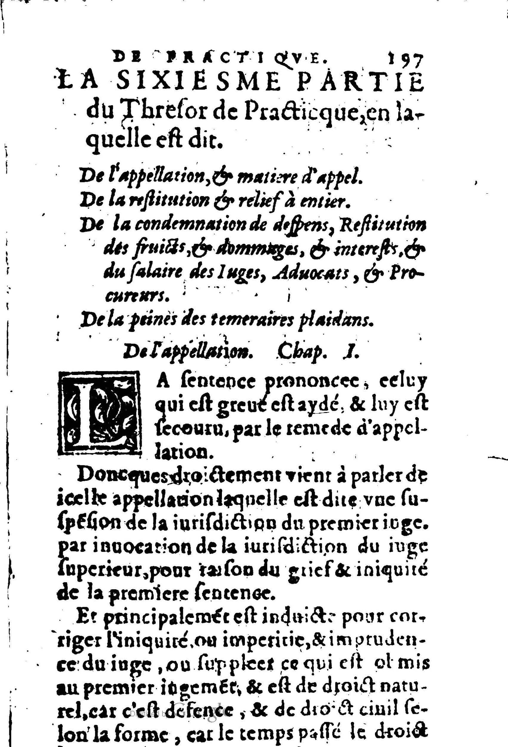 1605 - Pierre Rigaud - Trésor de pratique pour les juges - BM Lyon 1605 - Pierre Rigaud - Trésor de pratique pour les juges - BM Lyon