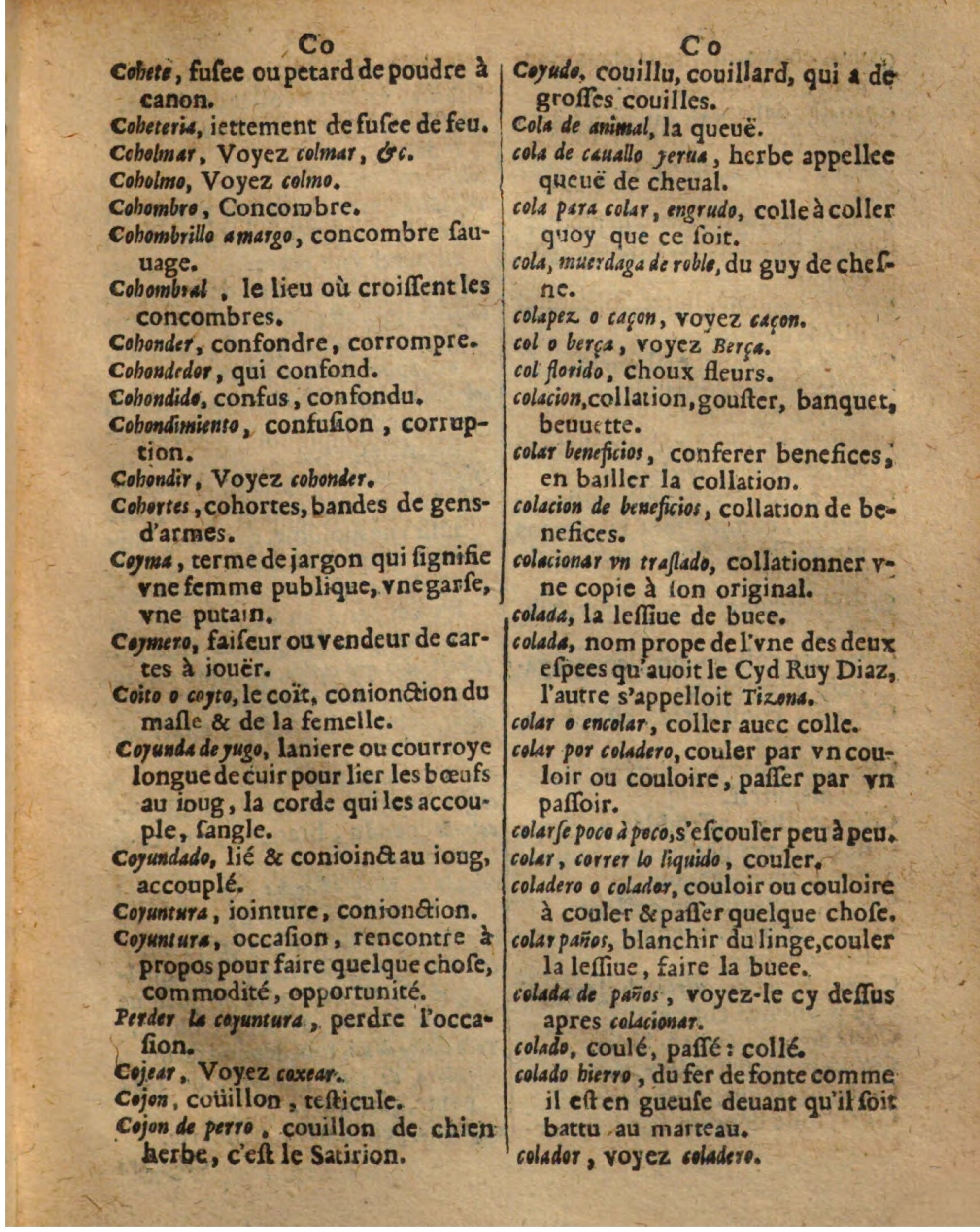 1625 - Hubert Antoine - Trésor des deux langues espagnole et française - Augsbourg