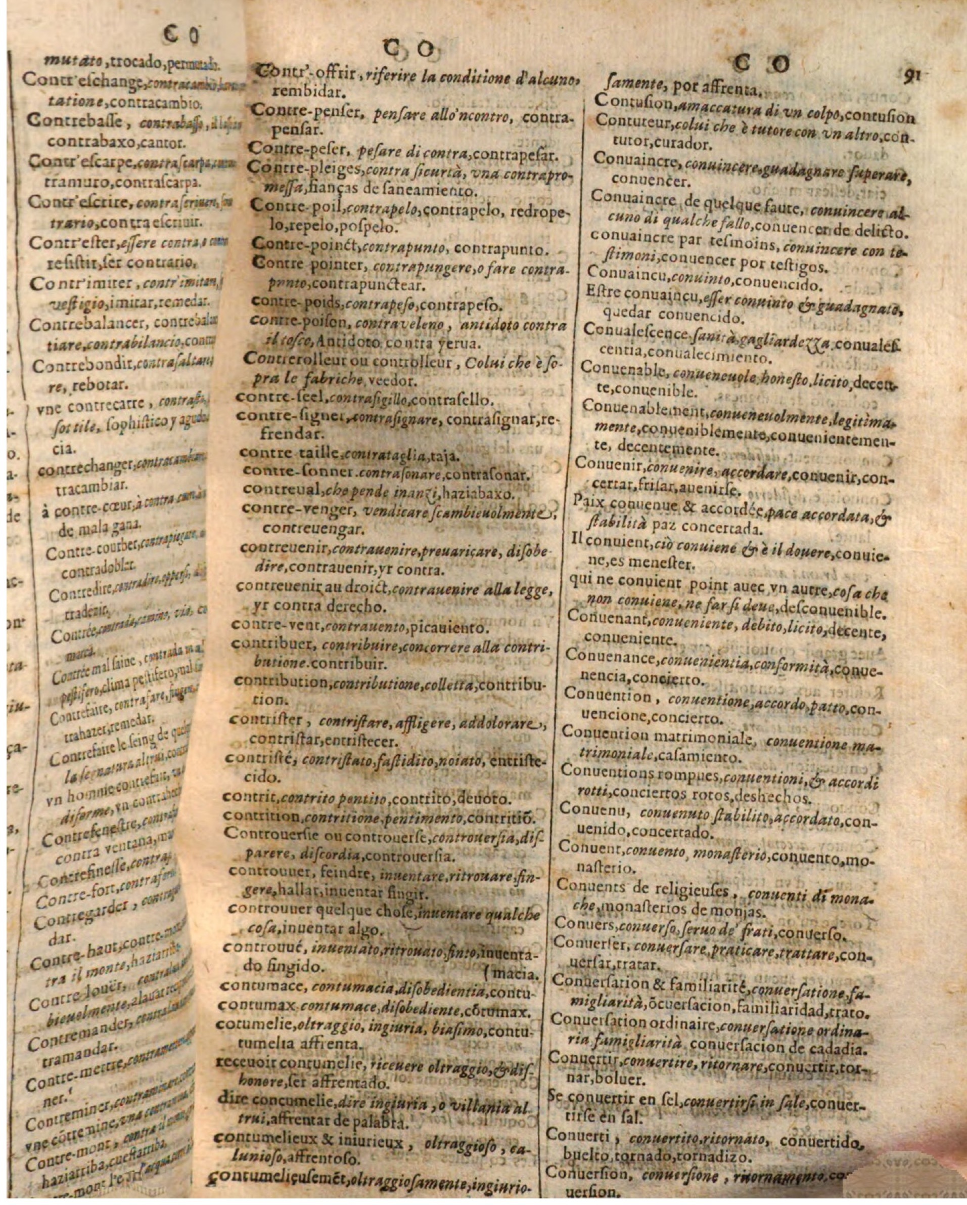 1644 - Jacques Crespin - Trésor des trois langues - Passau 1644 - Jacques Crespin - Trésor des trois langues - Passau