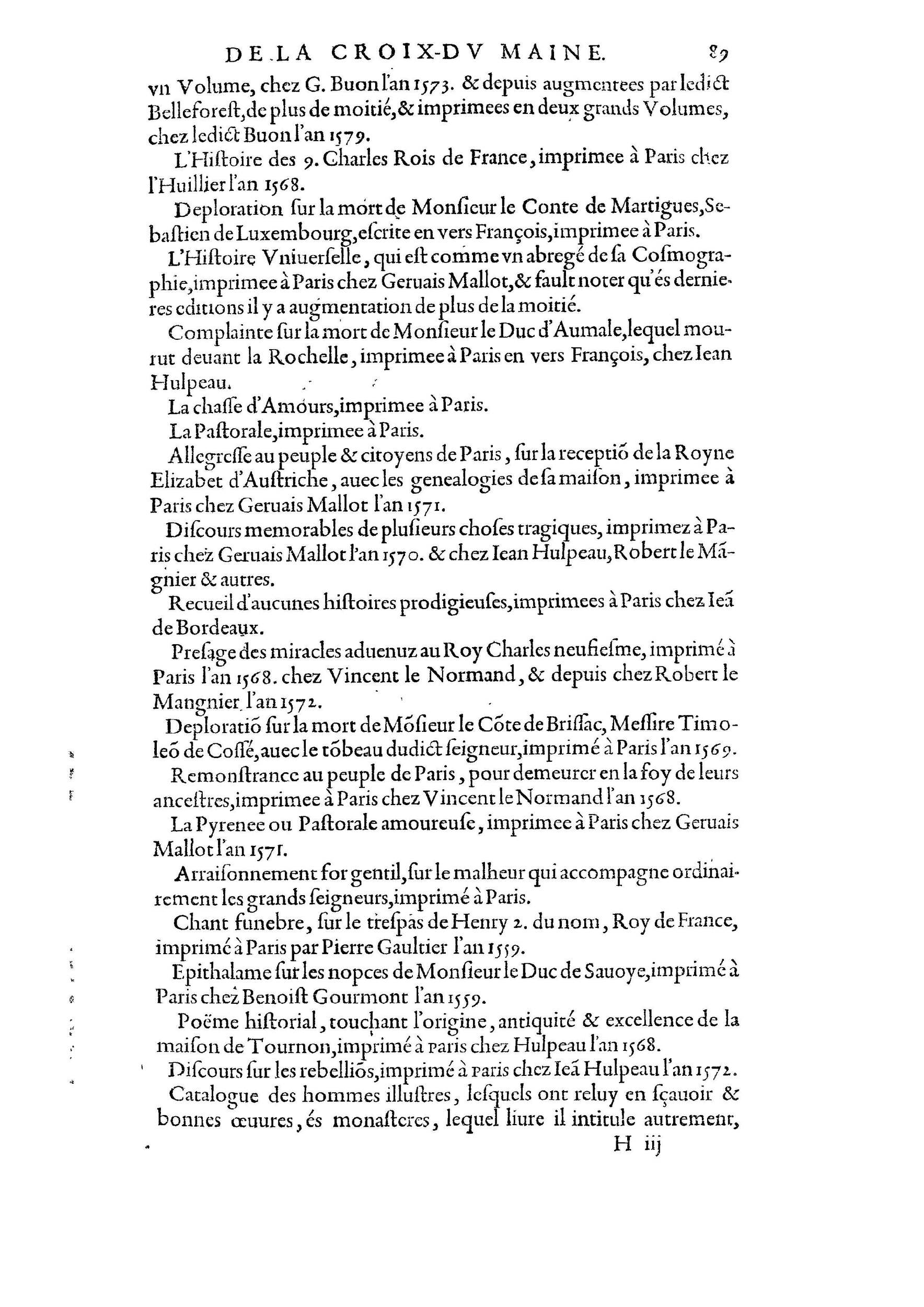 1584 - Abel L&#039;Angelier - Bibliothèques françaises - BnF