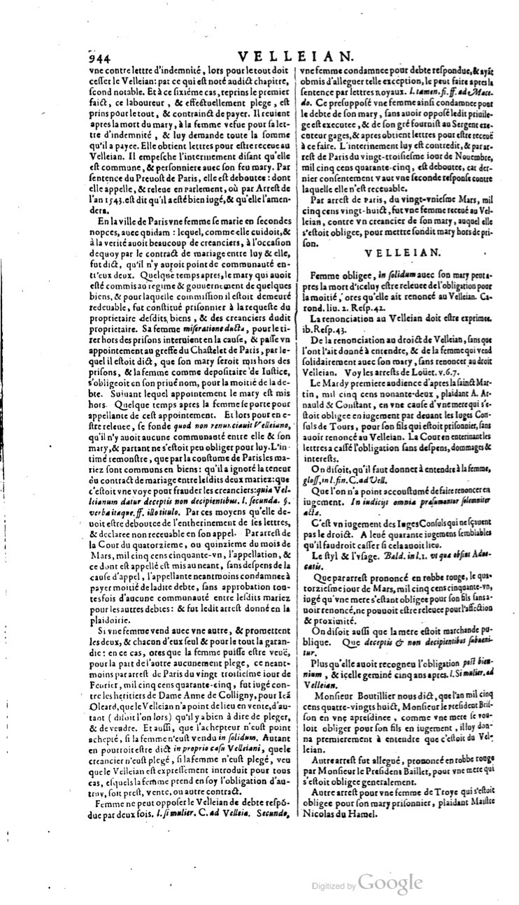 1629 - Veuve Nicolas Buon - Trésor du droit français (21754 T. 3) - BM Lyon