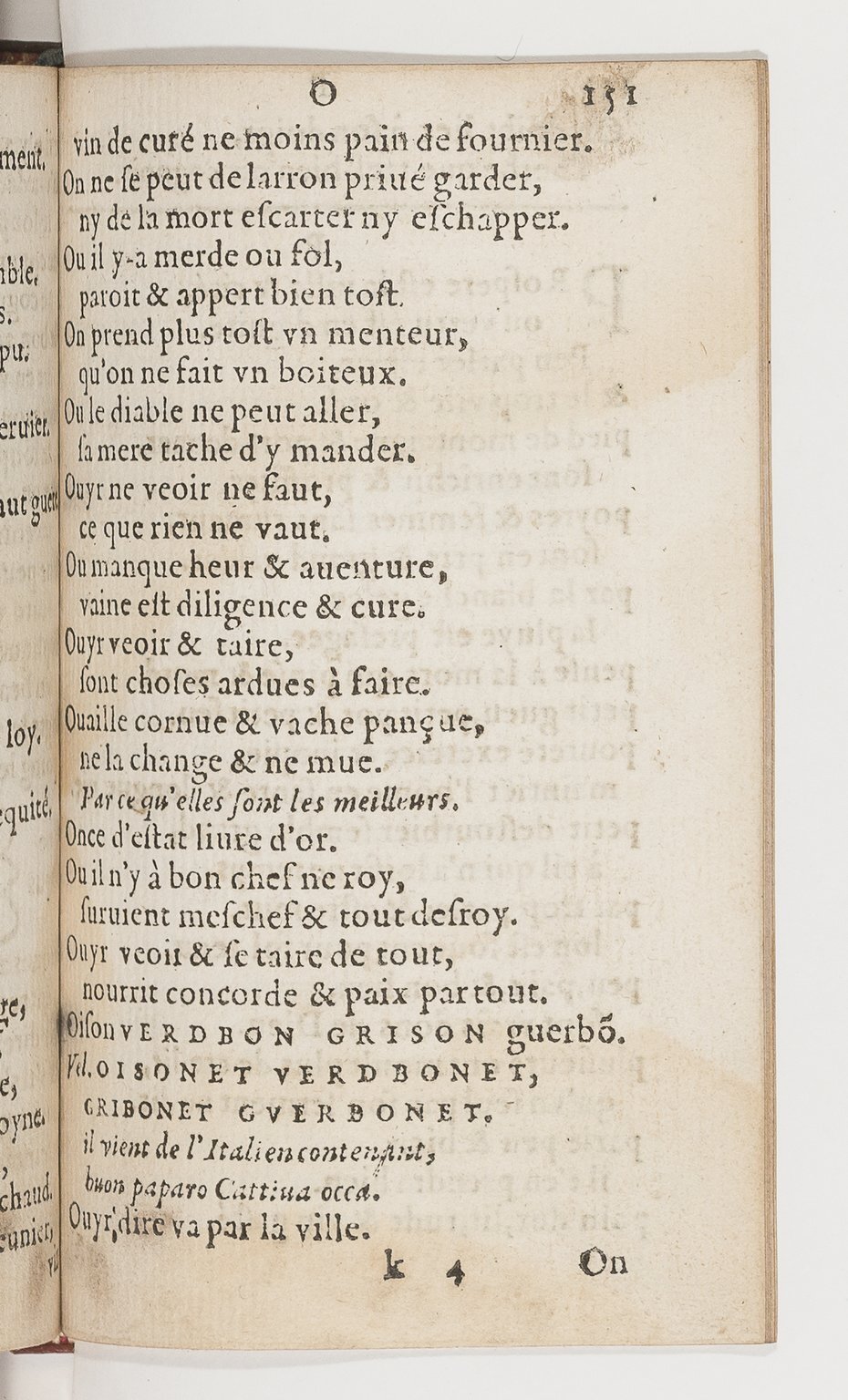 1577 - Jean d’Ogerolles - Trésor de sentences dorées - BnF Arsenal