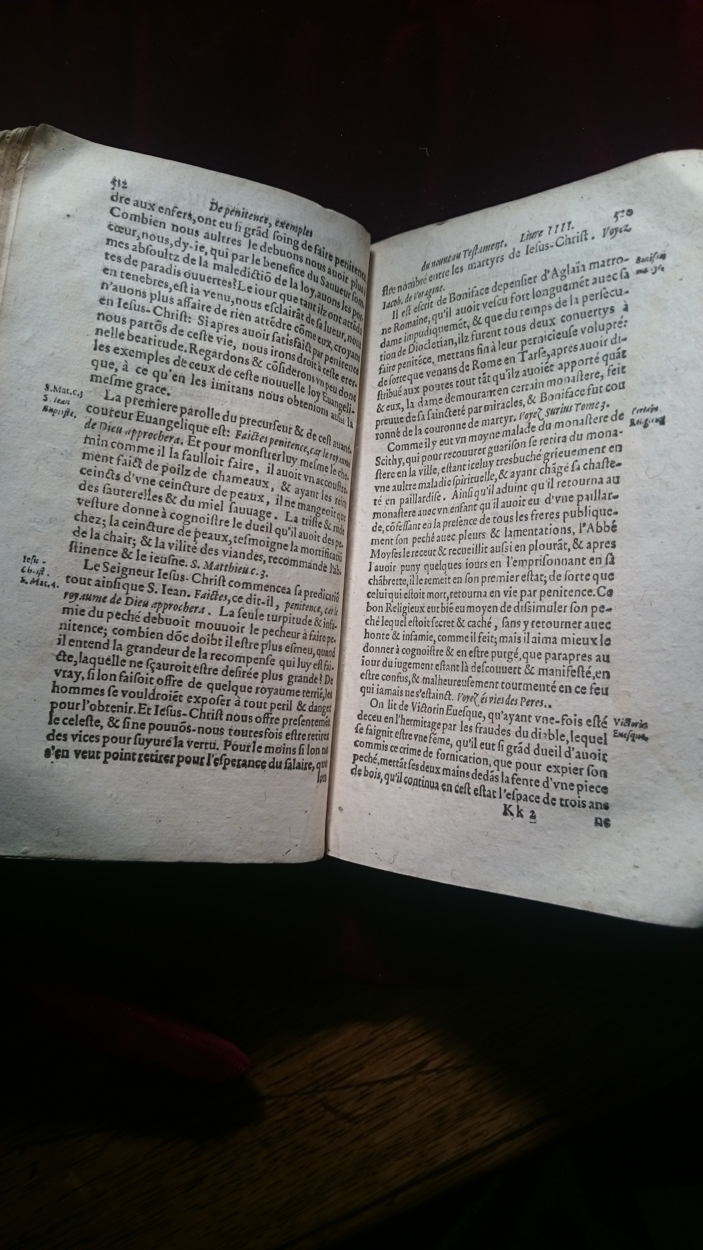 1596 - Jean Bogart - Trésor des faits et dits mémorables des hommes saints et illustres - BM Amiens