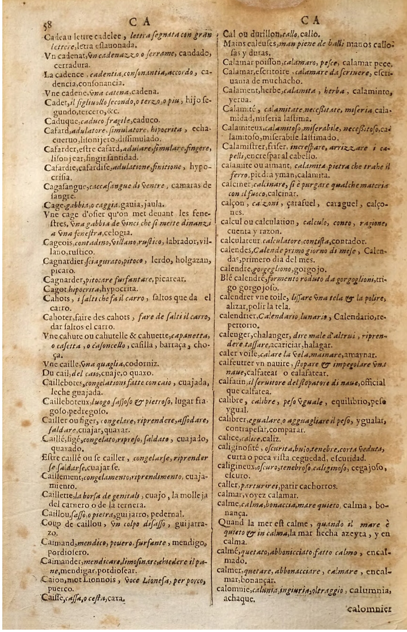 1627 - Jacques Crespin - Trésor des trois langues (Seconde partie) - Regensburg
