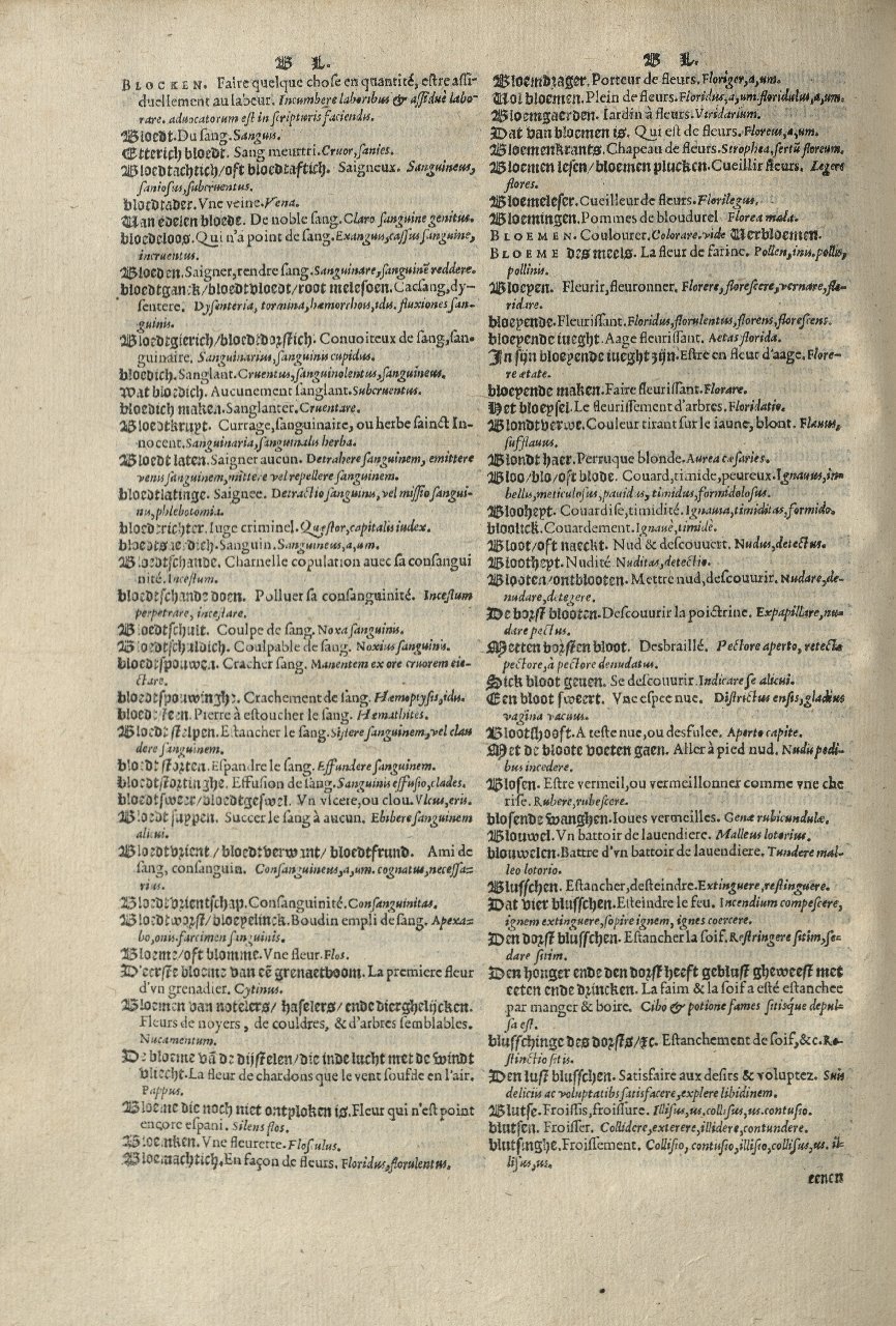 1573 - Christophe Plantin - Trésor du langage bas-allemand - Greifswald 1573 - Christophe Plantin - Trésor du langage bas-allemand - Greifswald