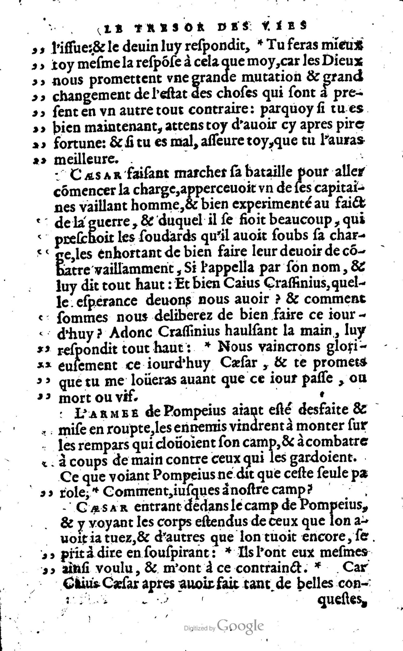 1568 - Willem Silvius - Trésor des vies de Plutarque - Anvers Plantin-Moretus