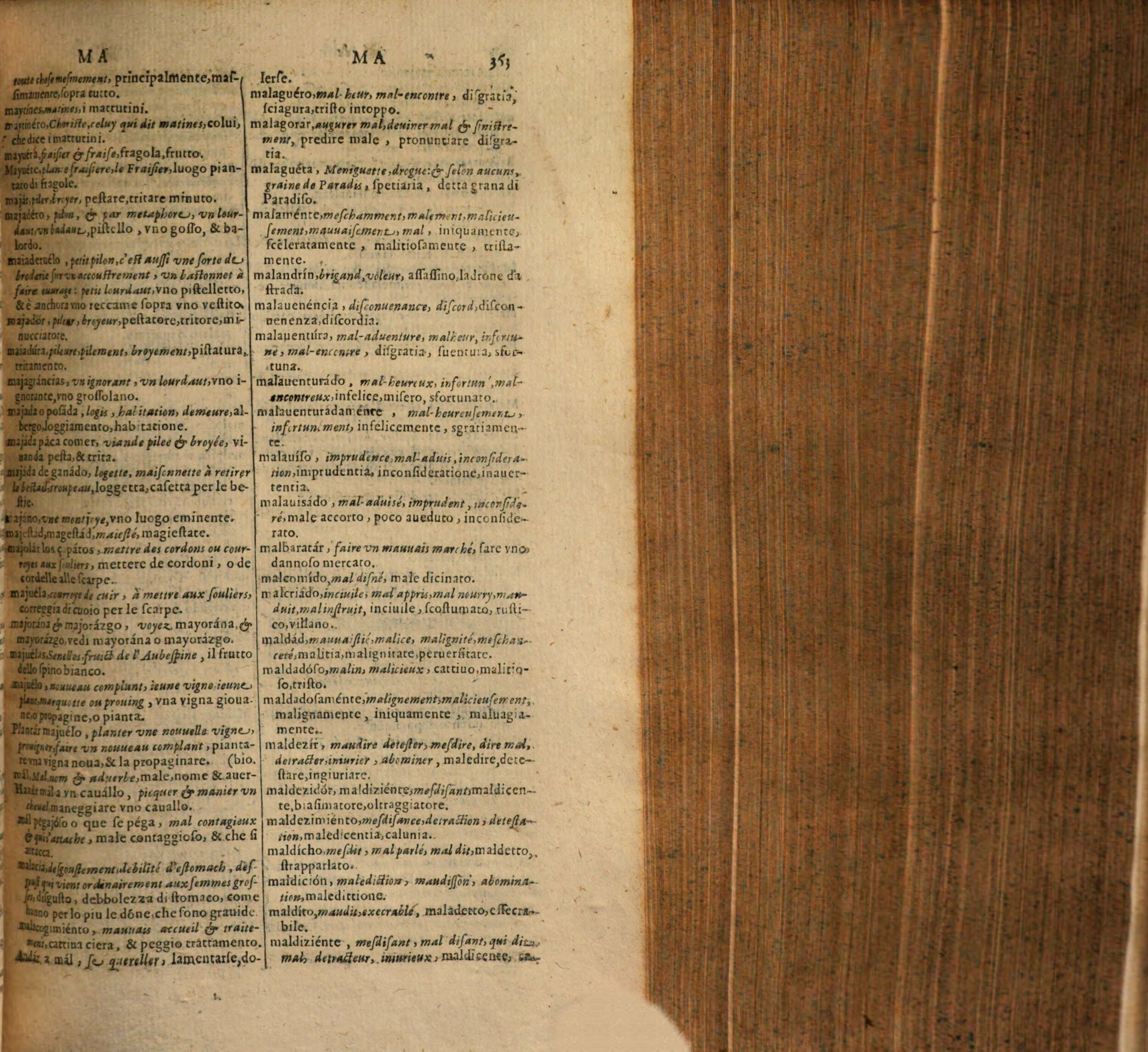 1617 - Samuel Crespin - Trésor des trois langues espagnole, française et italienne (Première partie) - Regensburg