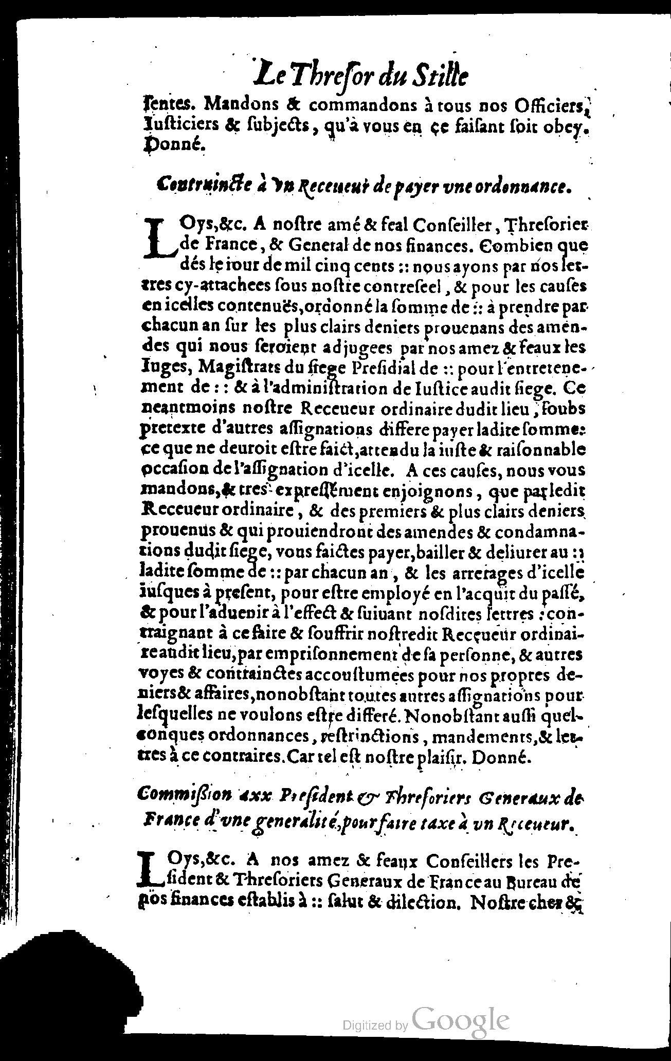 1614 - Jean Richer - Trésor du nouveau style et protocole de la chancellerie de France - BSB Munich