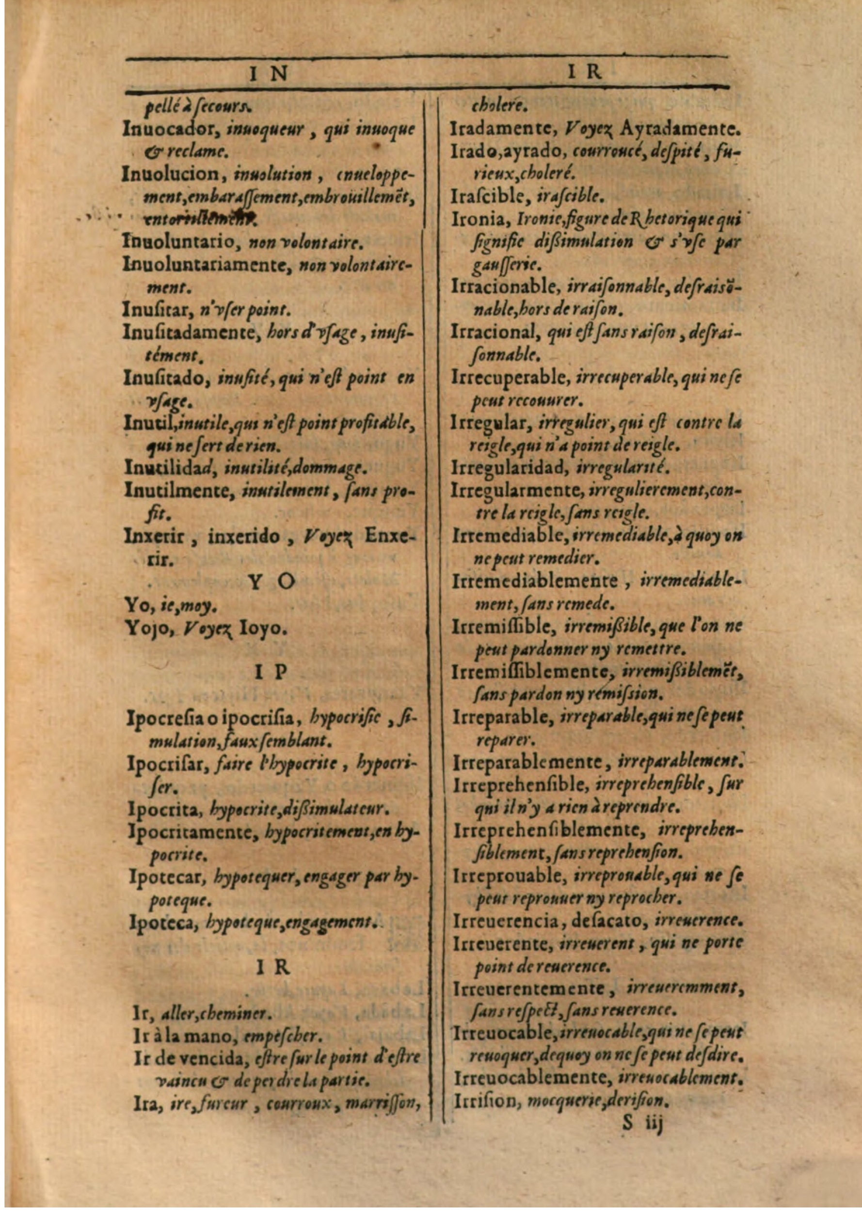 1607 - Marc Orry - Trésor des deux langues espagnole et française (Première partie) - BSB Munich 1607 - Marc Orry - Trésor des deux langues espagnole et française (Première partie) - BSB Munich