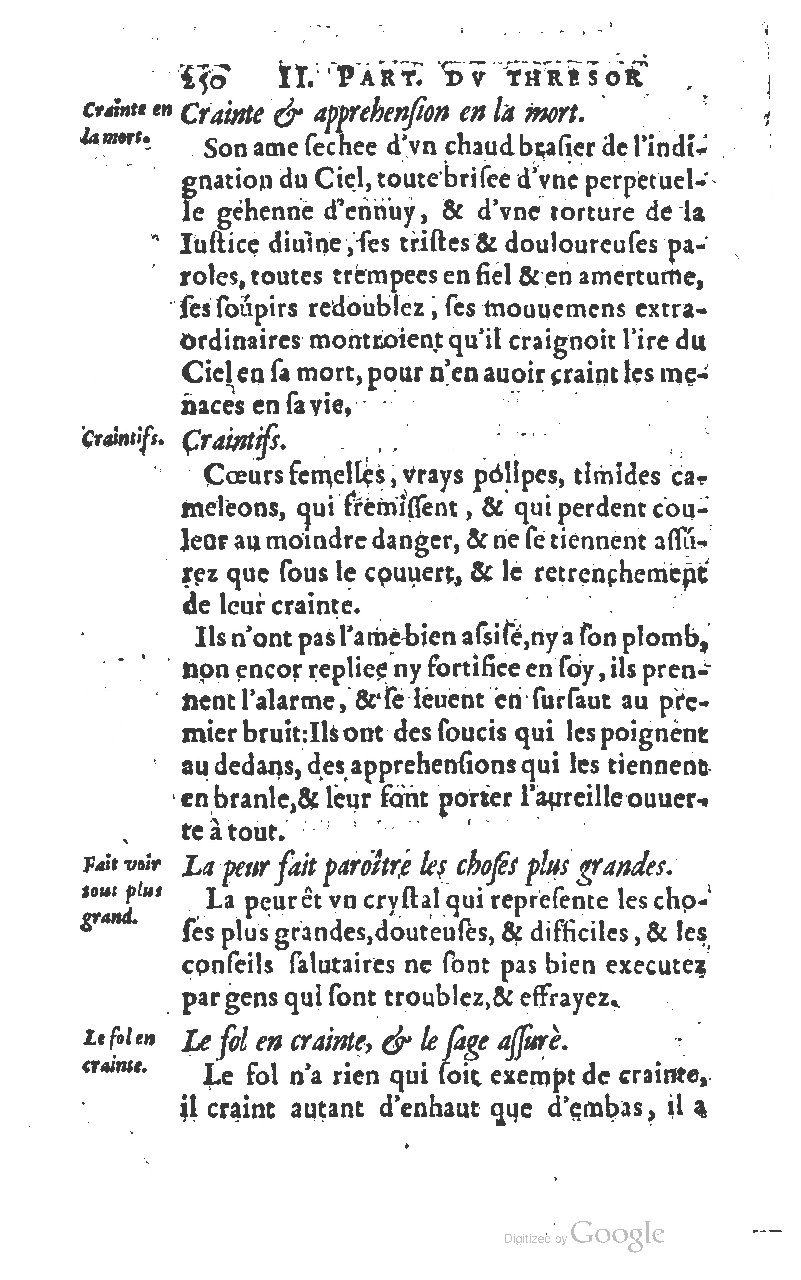 1610 - Louis Coste - Trésor de l’éloquence française (Seconde partie) - BM Lyon