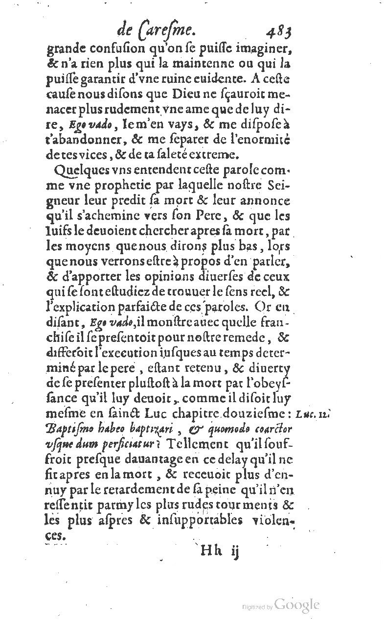 1607 - Nicolas Du Fossé - Trésor quadragésimal - T 01 - BM Lyon