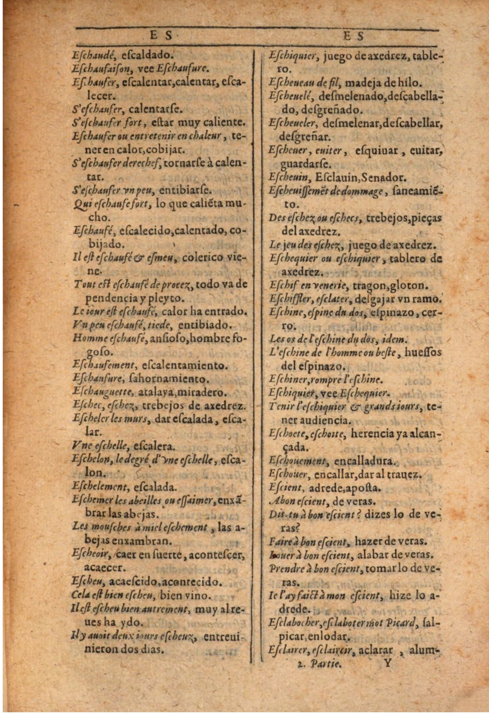 1607 - Marc Orry - Trésor des deux langues espagnole et française (Seconde partie) - BSB Munich