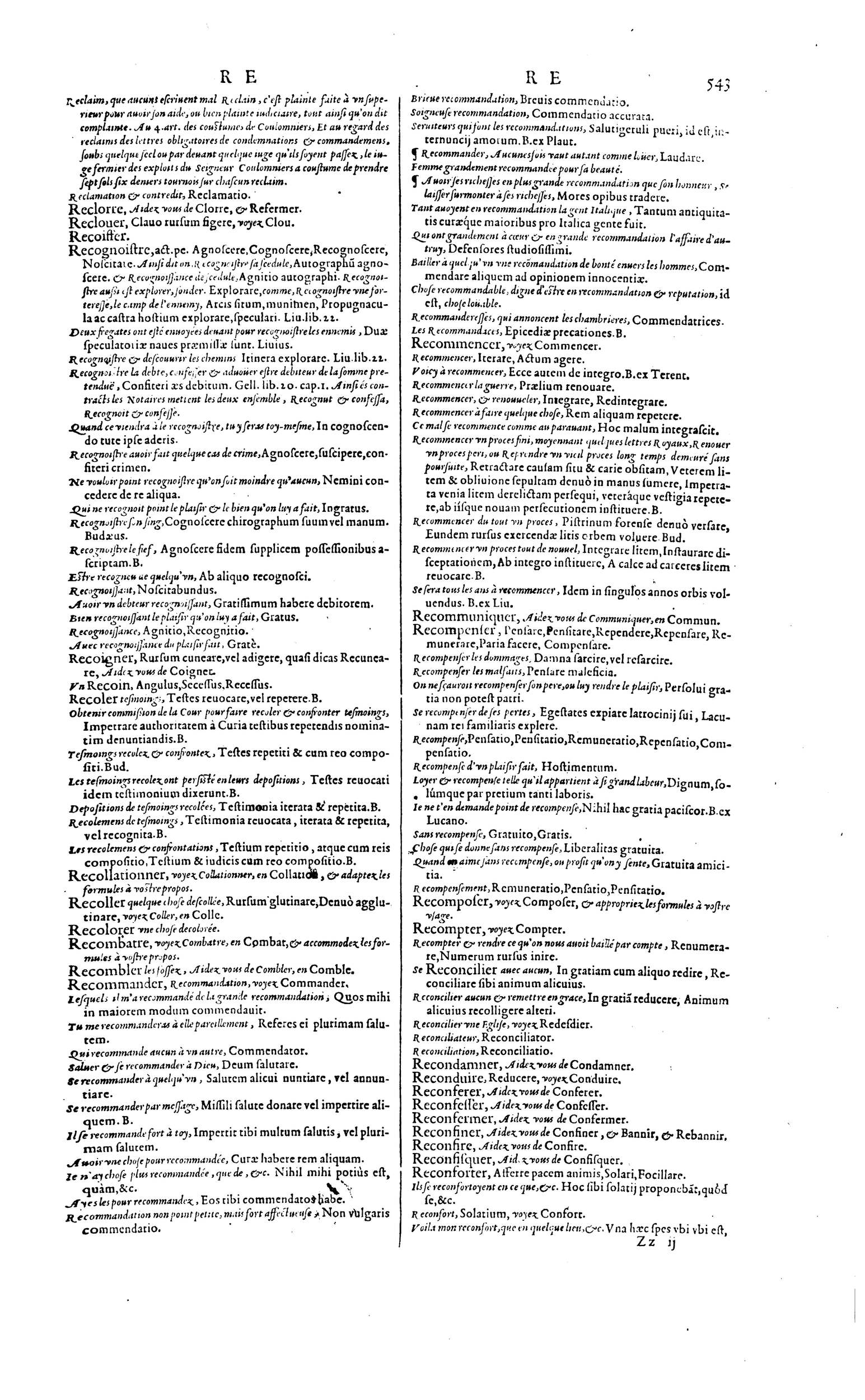 1606 - David Douceur - Trésor de la langue française - BM Lyon 1606 - David Douceur - Trésor de la langue française - BM Lyon