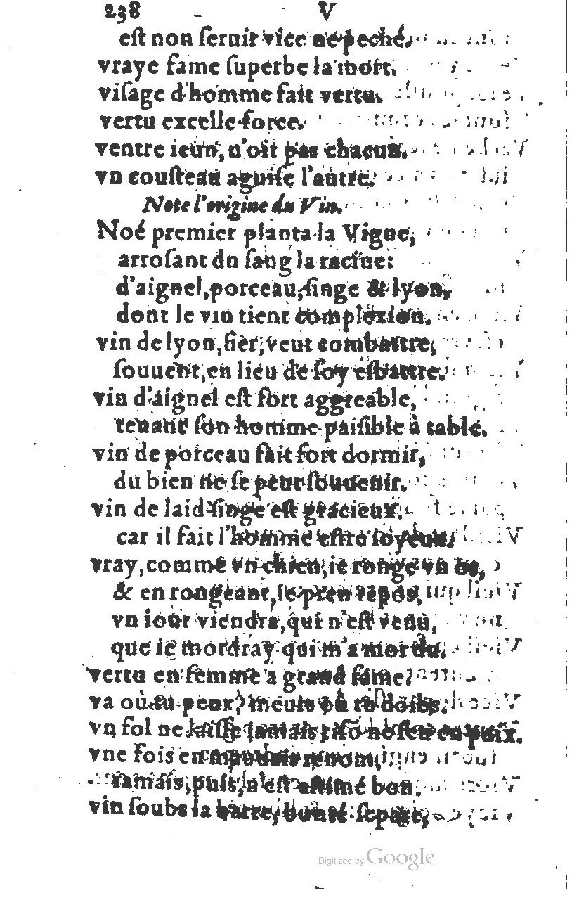 1581 - Nicolas Bonfons  - Trésor des sentences dorées - Princeton