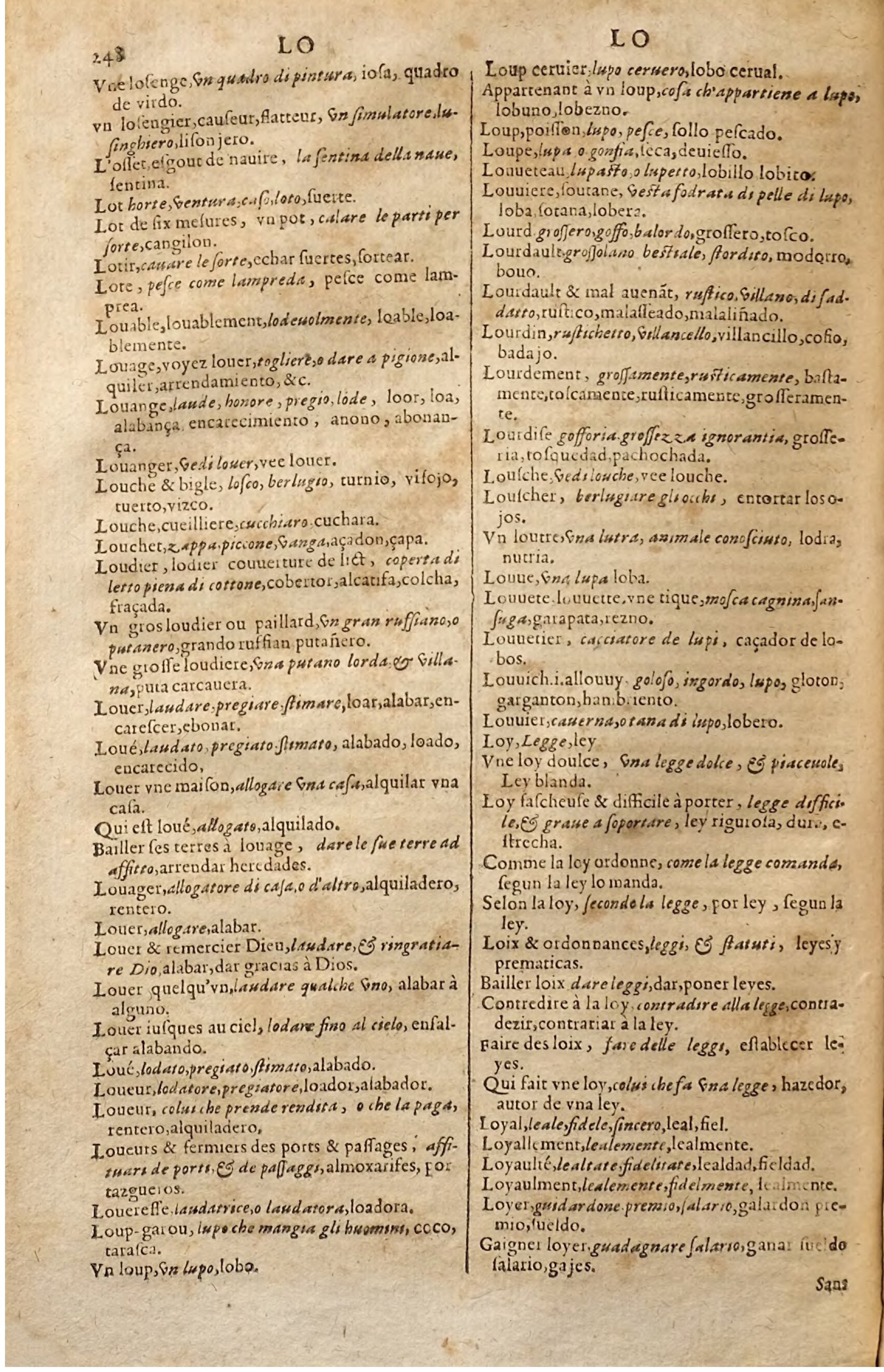 1627 - Jacques Crespin - Trésor des trois langues (Seconde partie) - Regensburg