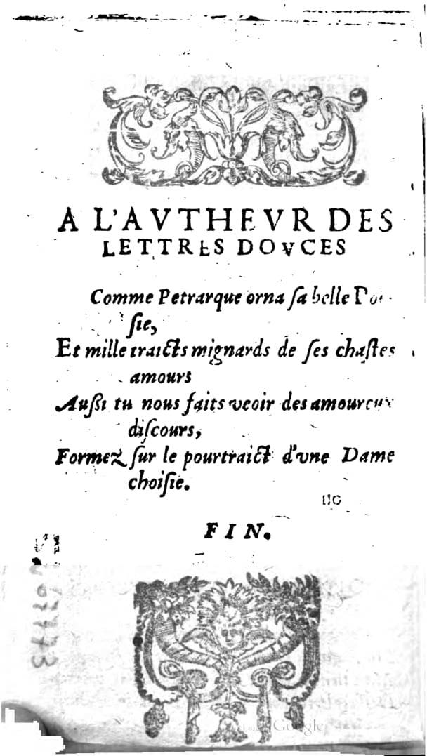 1624 - Nicolas Oudot - Trésor des lettres douces et amoureuses - BNC Florence