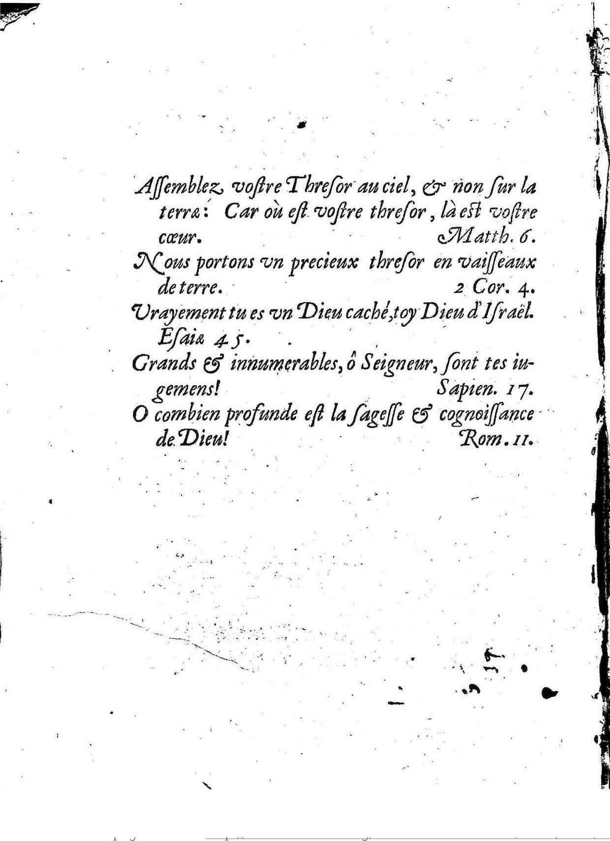 1581c. - Christophe Plantin - Le Livre des témoignages du Trésor caché au champ - Vatican Apostolic Library